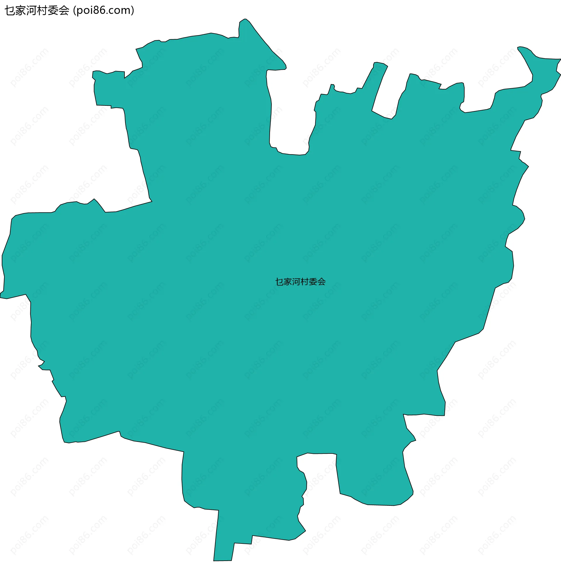 乜家河村委会边界地图