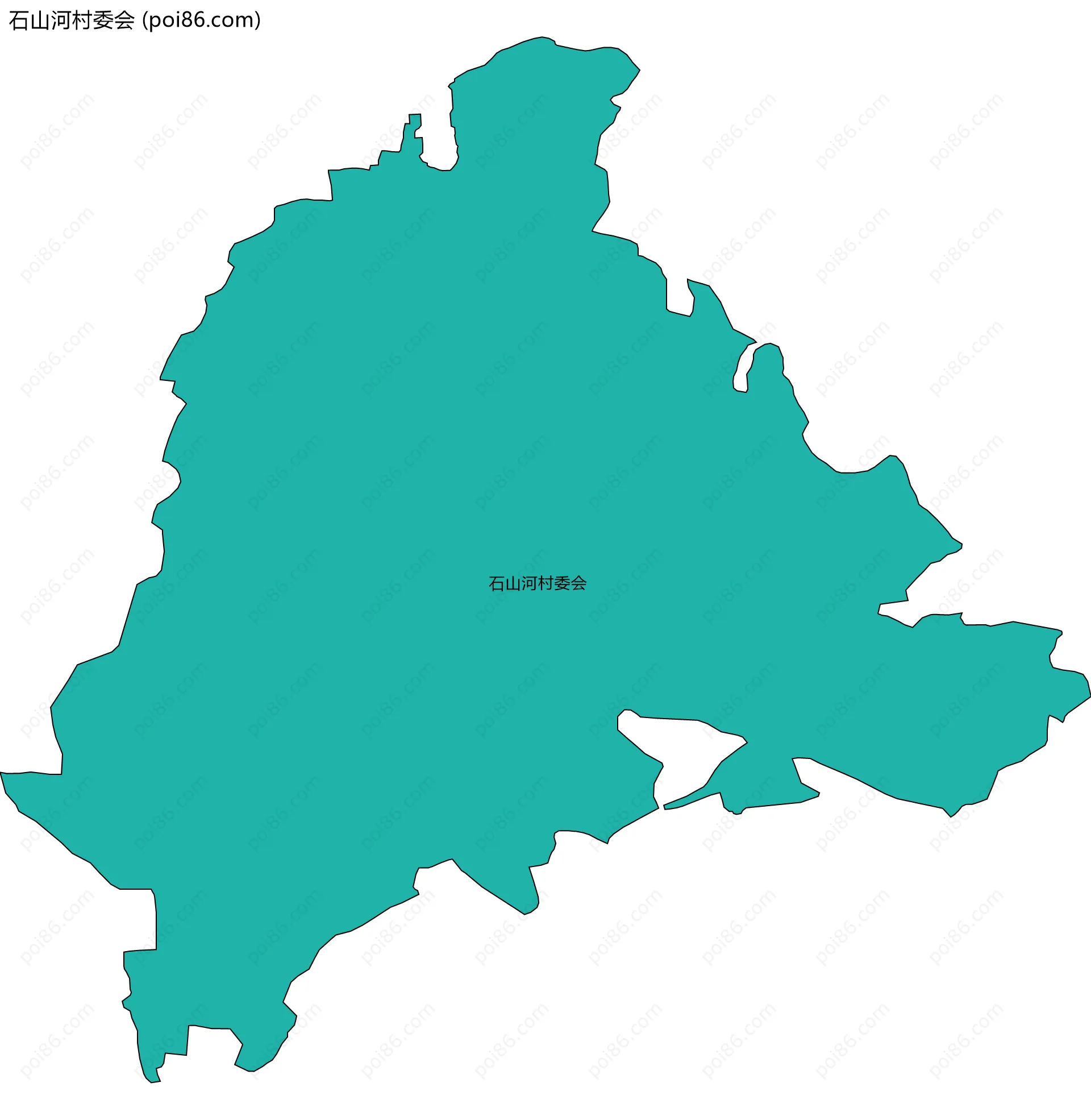 石山河村委会边界地图