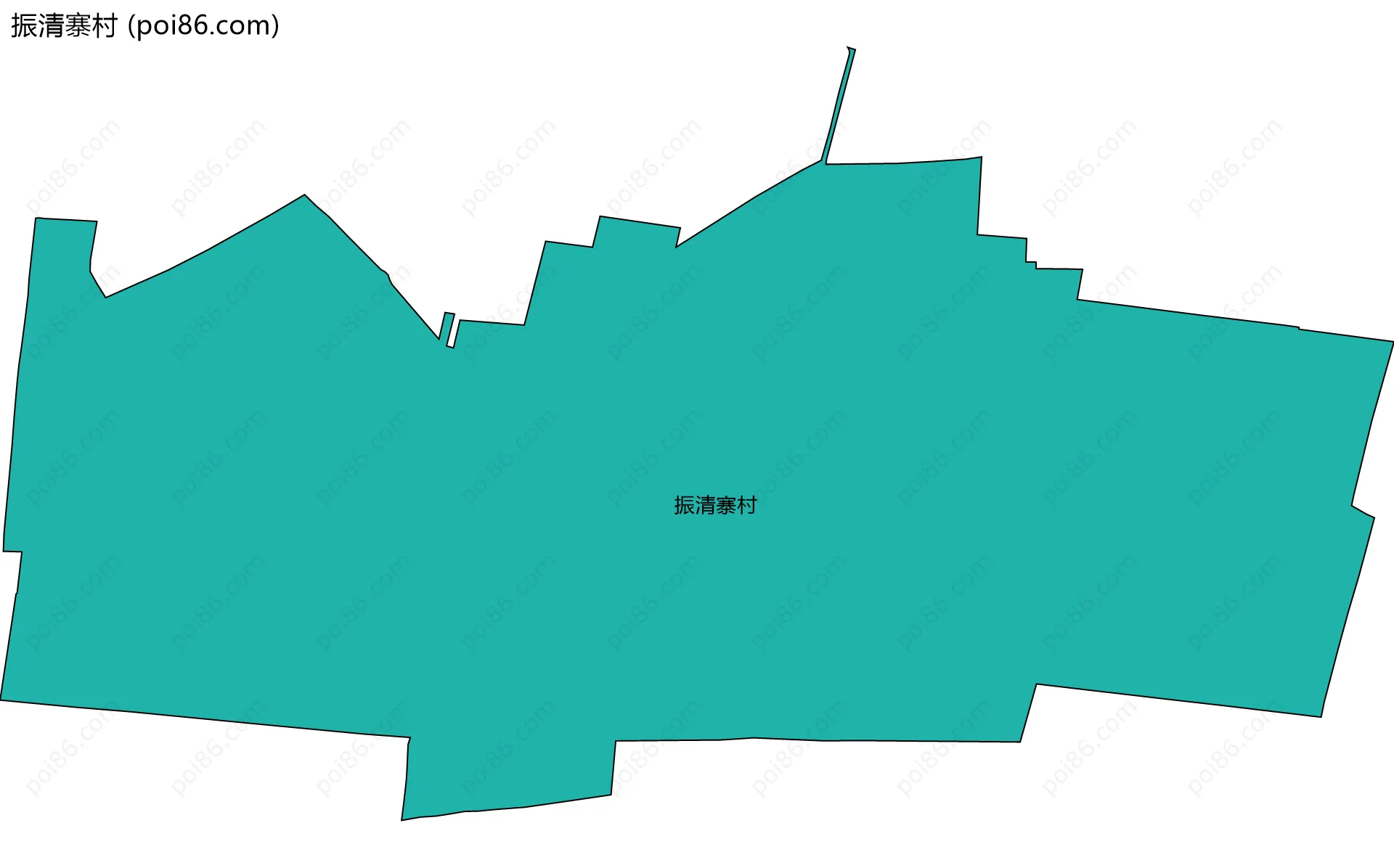振清寨村边界地图