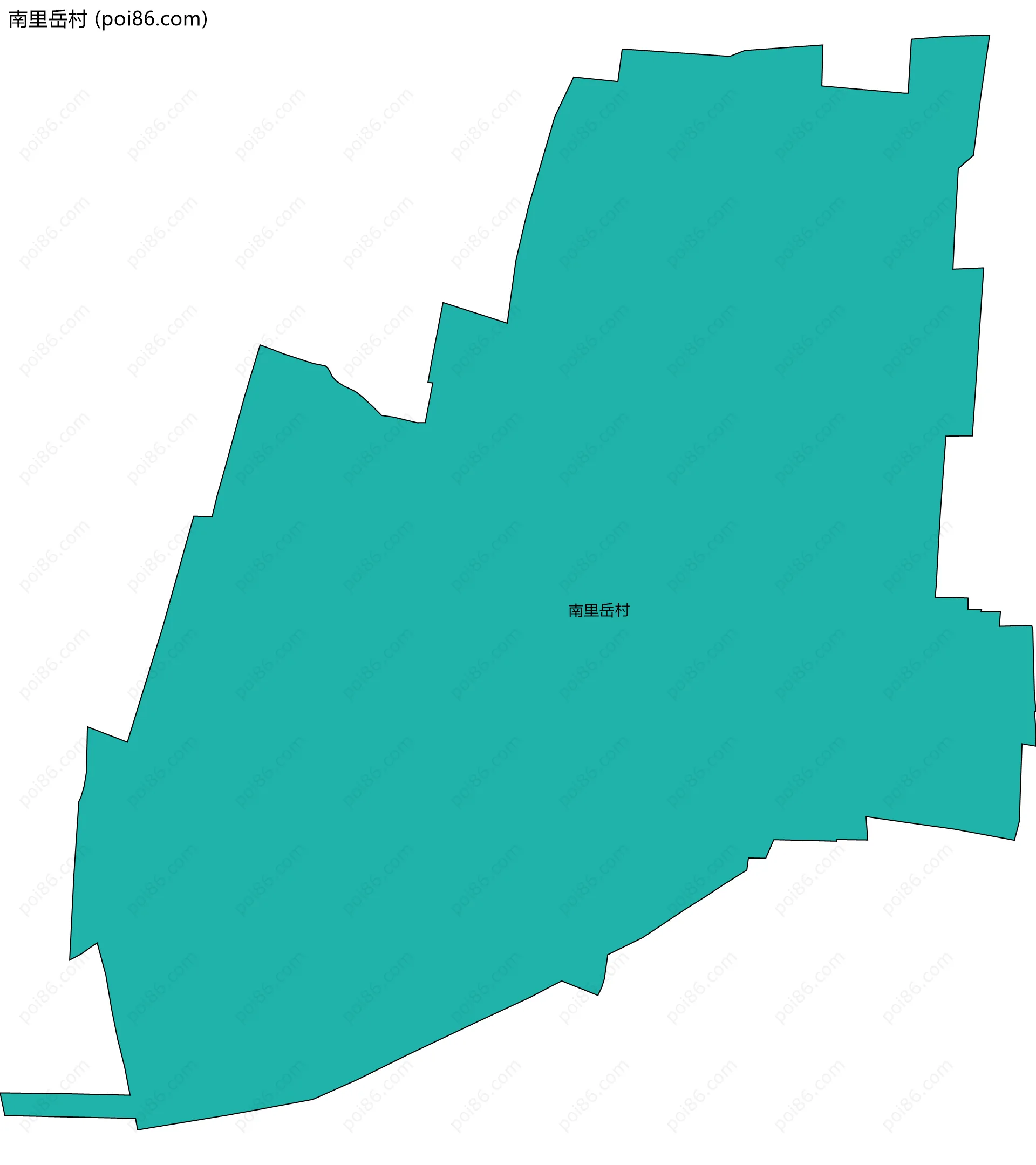 南里岳村边界地图