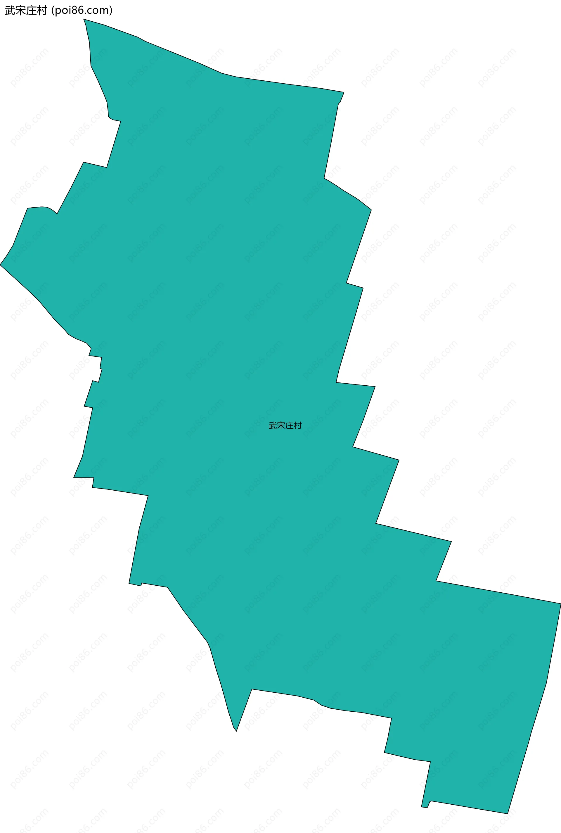 武宋庄村边界地图