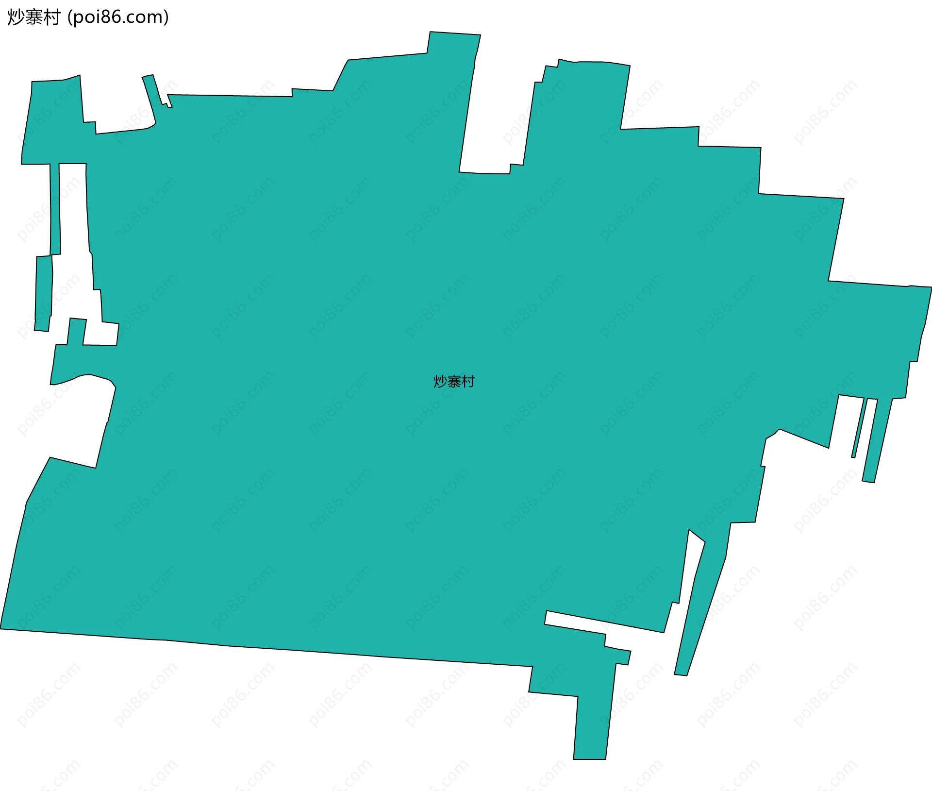 炒寨村边界地图