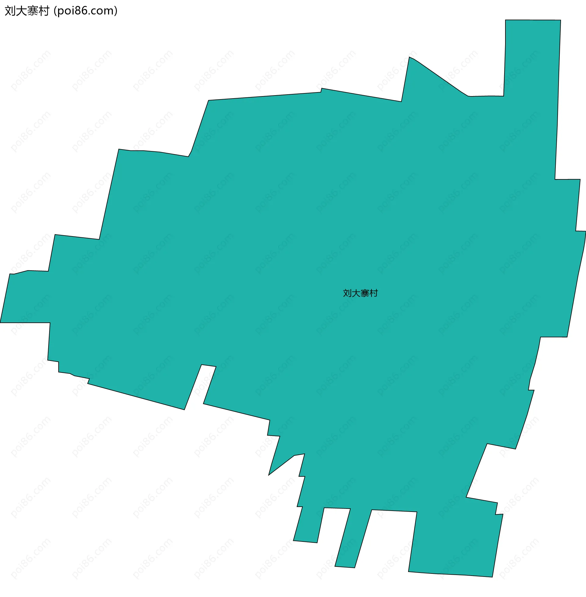 刘大寨村边界地图