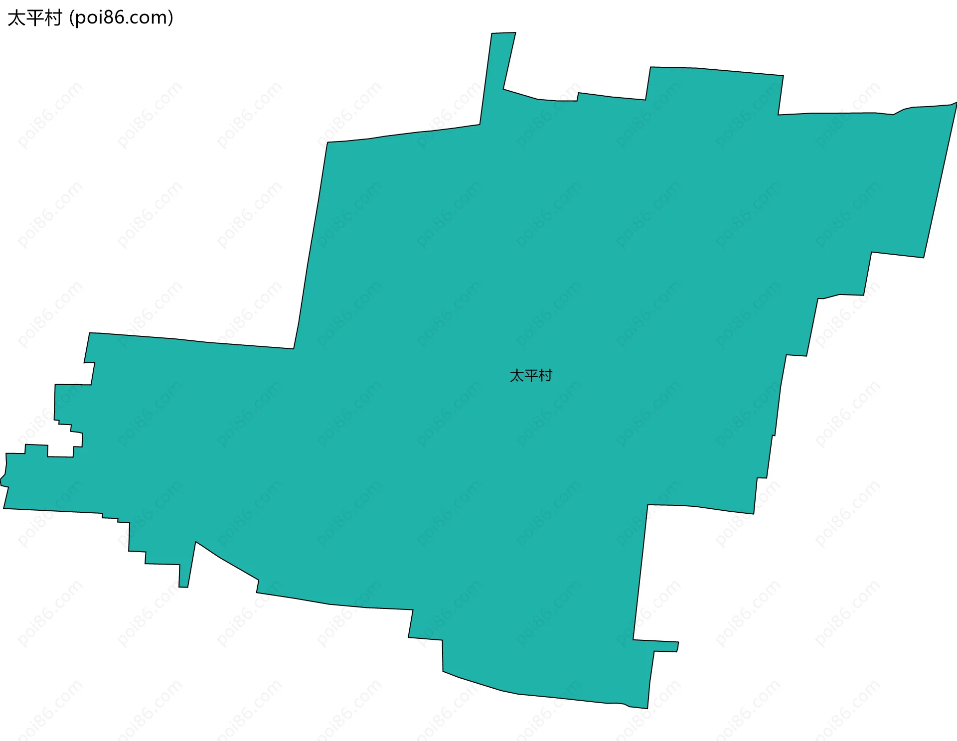 太平村边界地图
