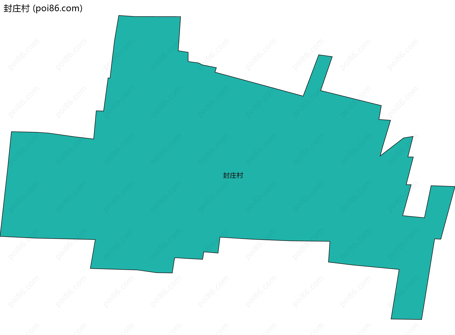 封庄村边界地图