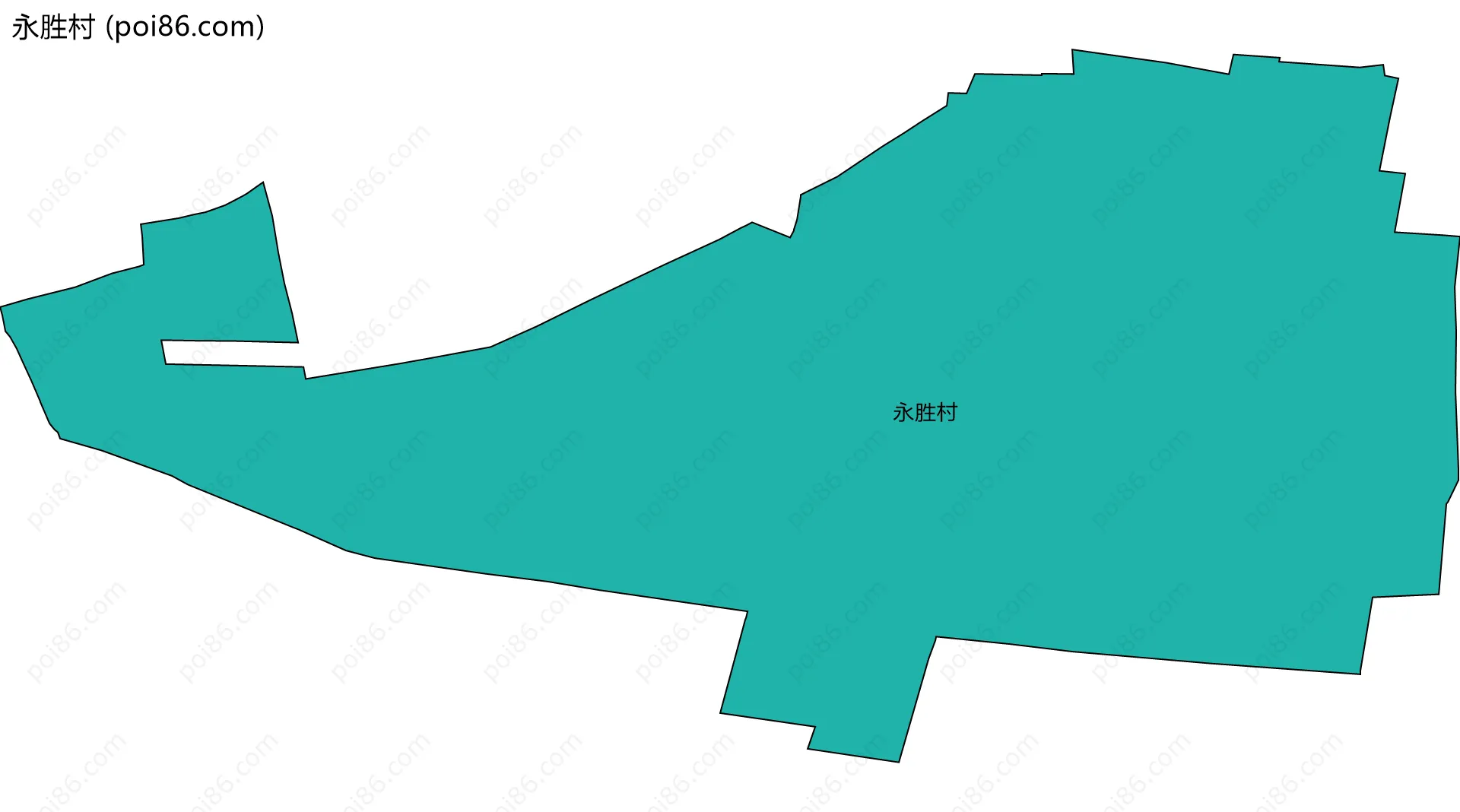 永胜村边界地图