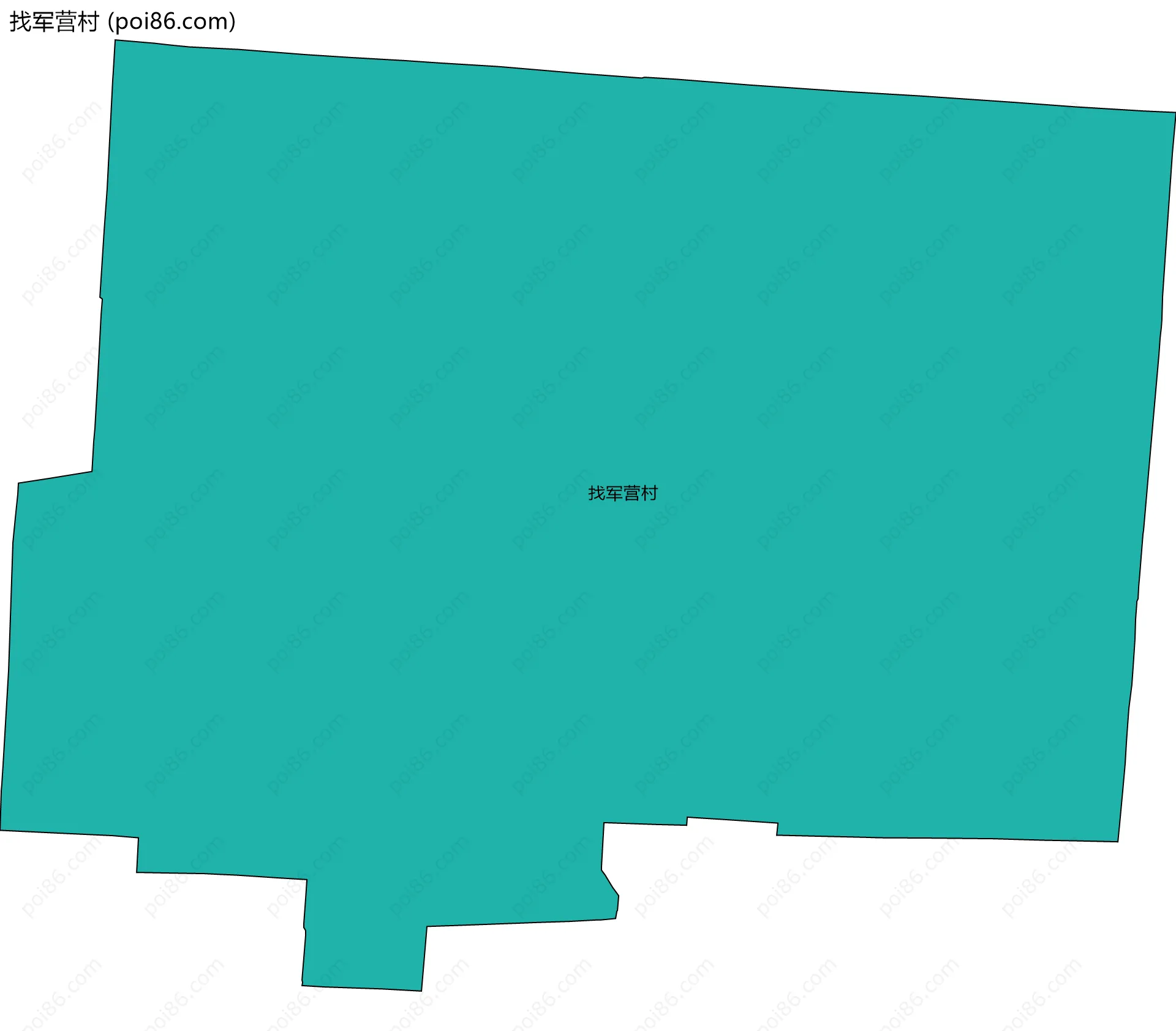 找军营村边界地图