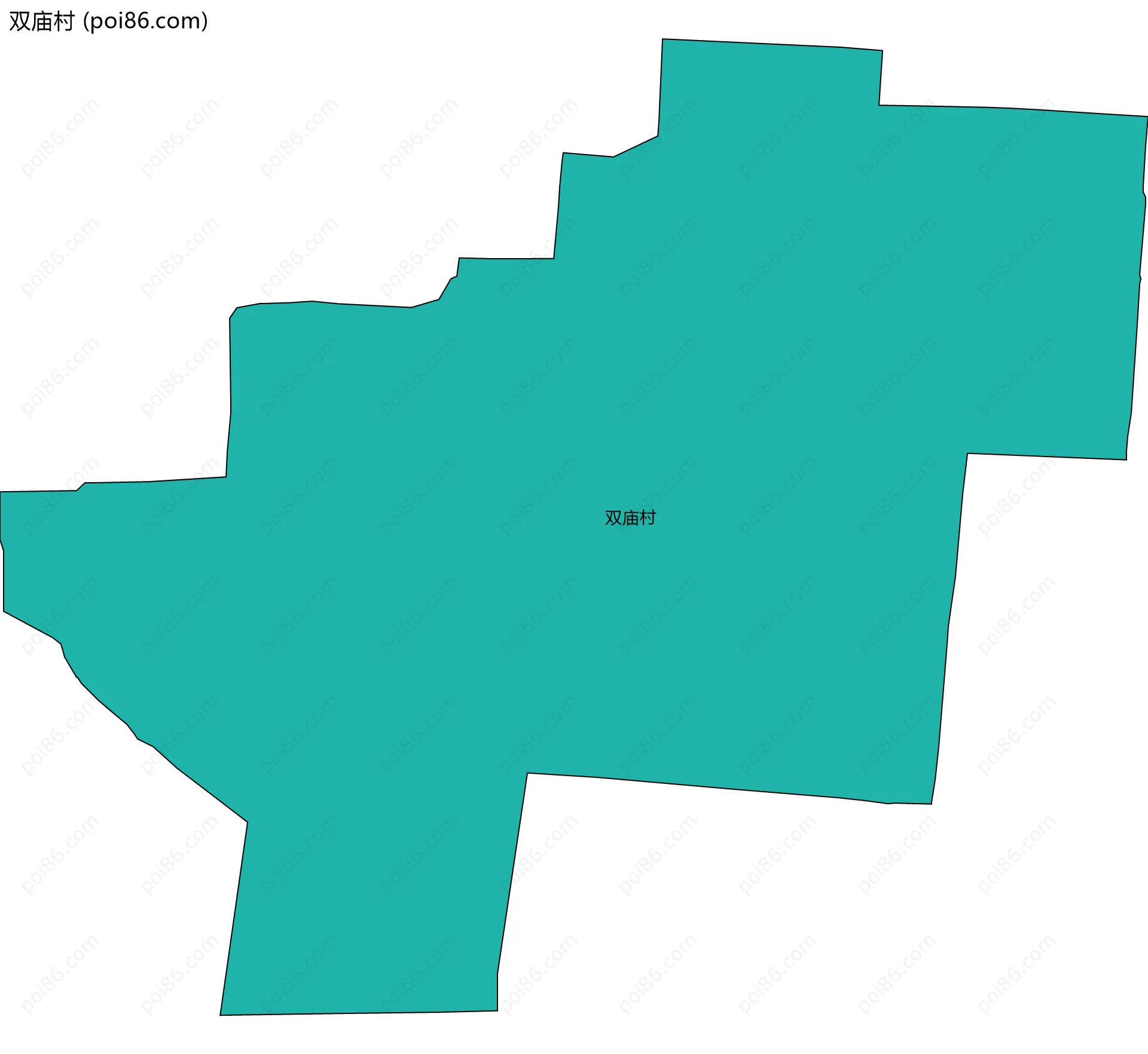 双庙村边界地图