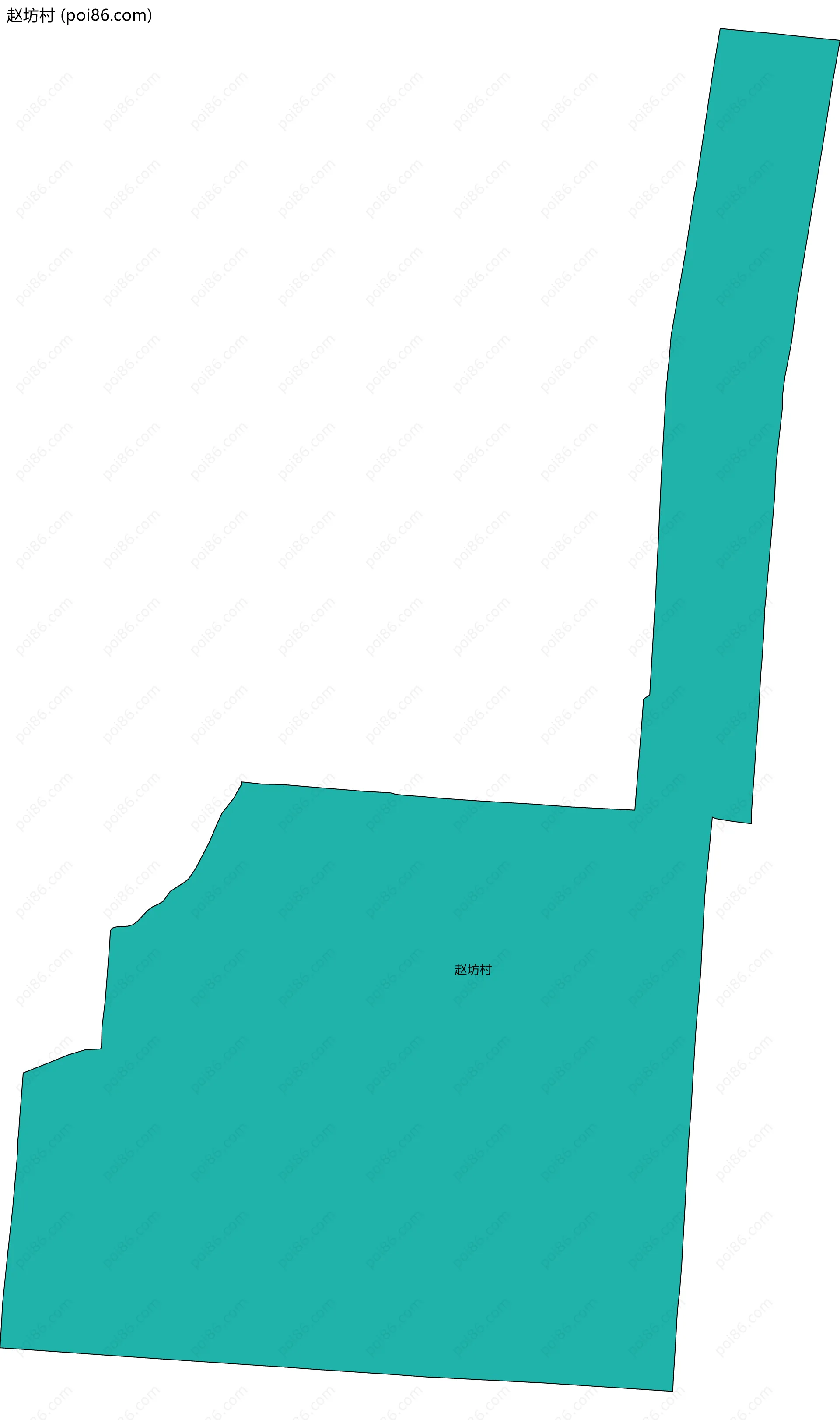 赵坊村边界地图