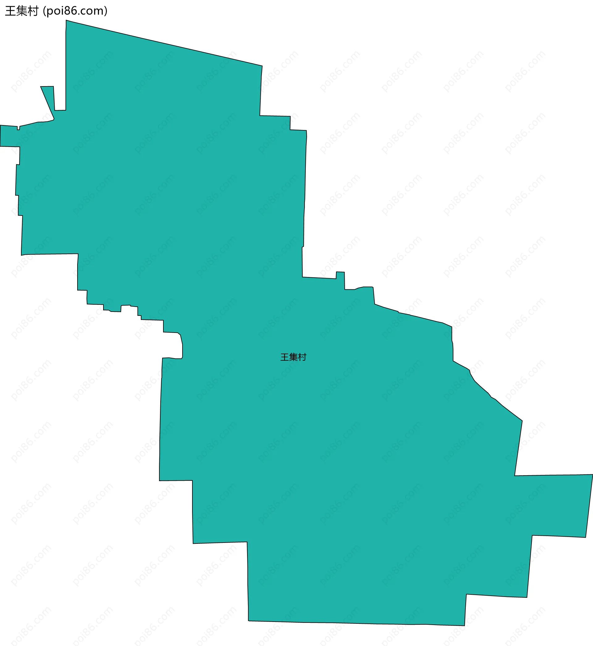 王集村边界地图