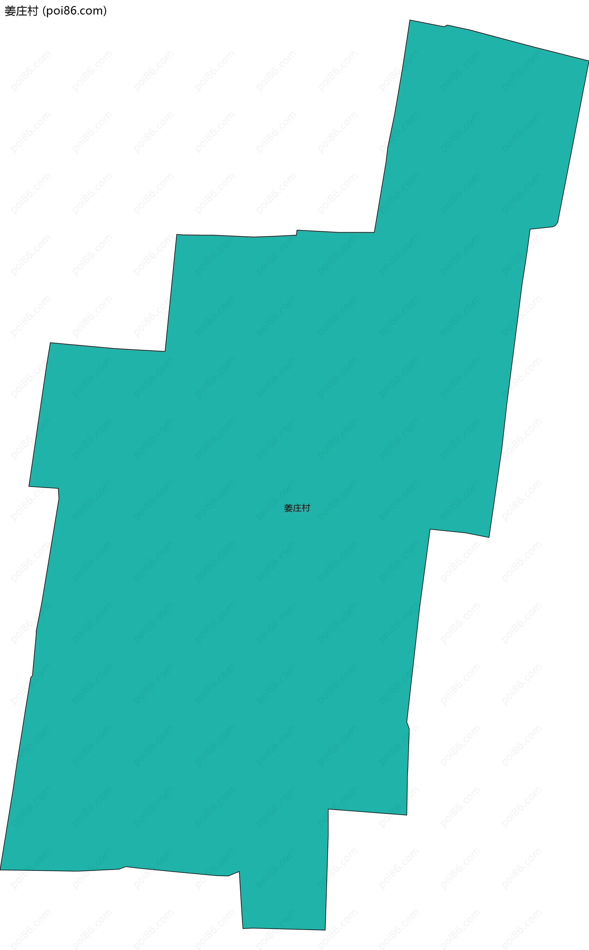 姜庄村边界地图