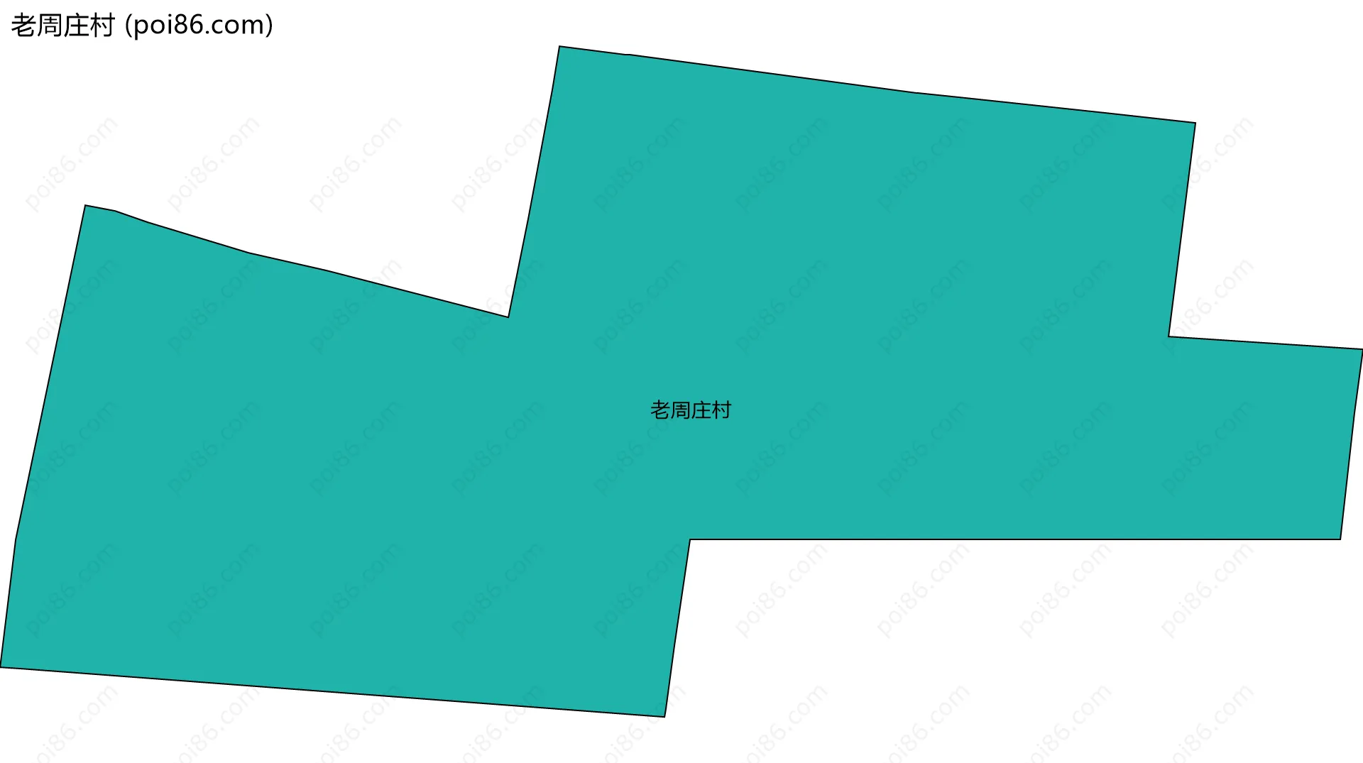 老周庄村边界地图