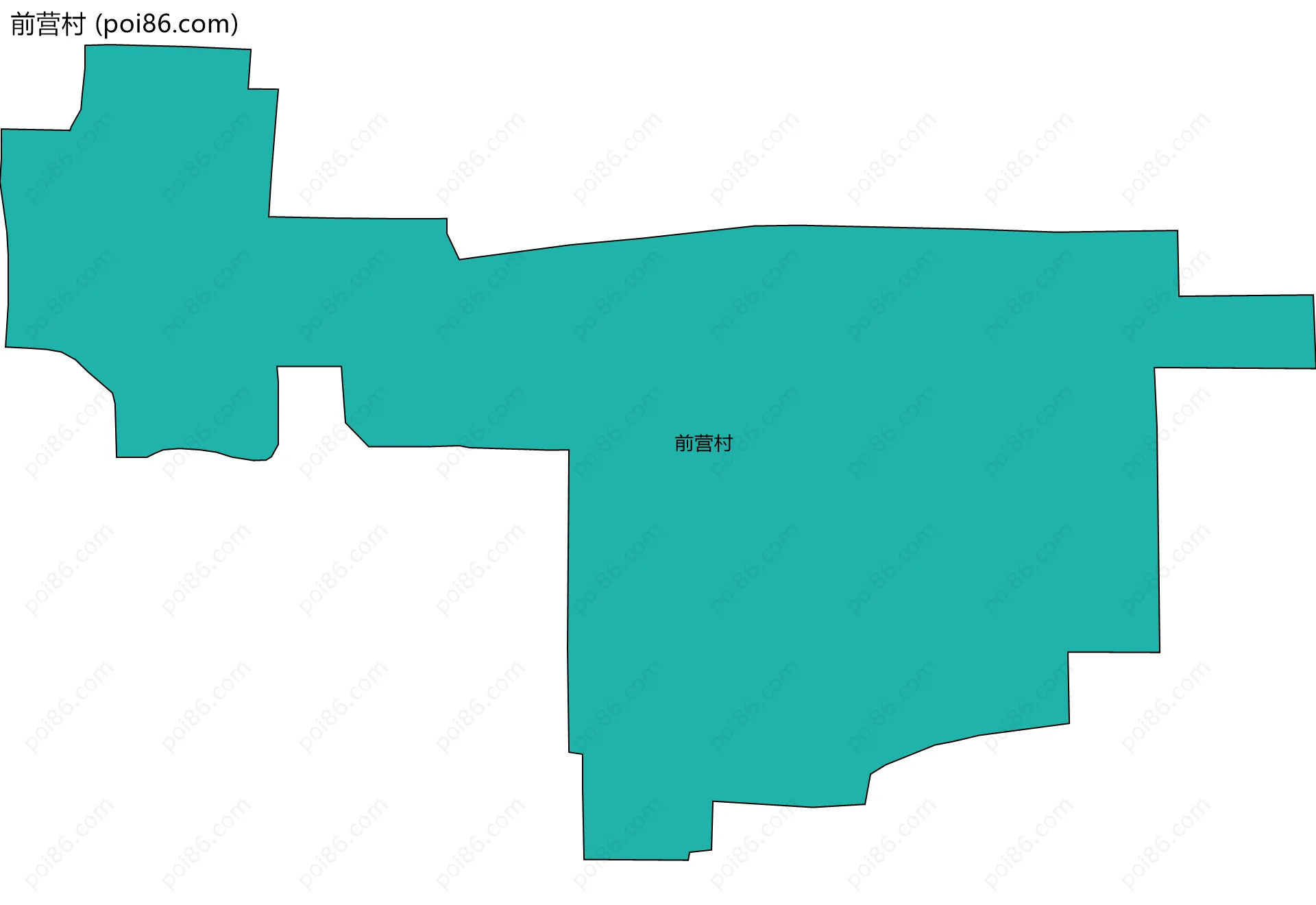 前营村边界地图