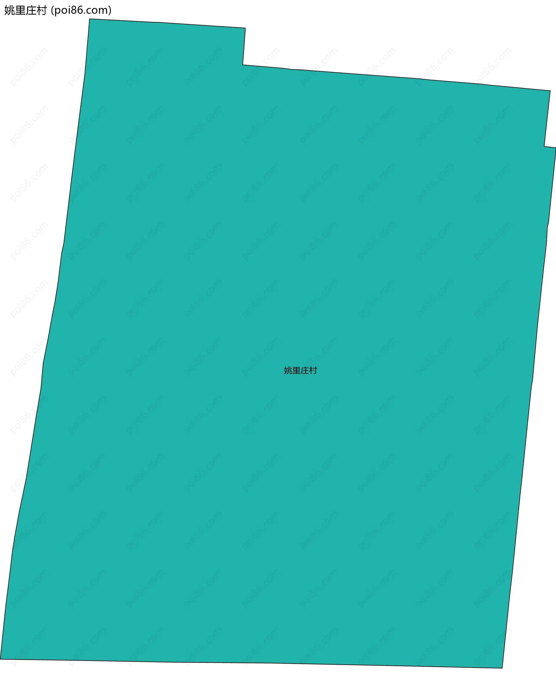 姚里庄村边界地图