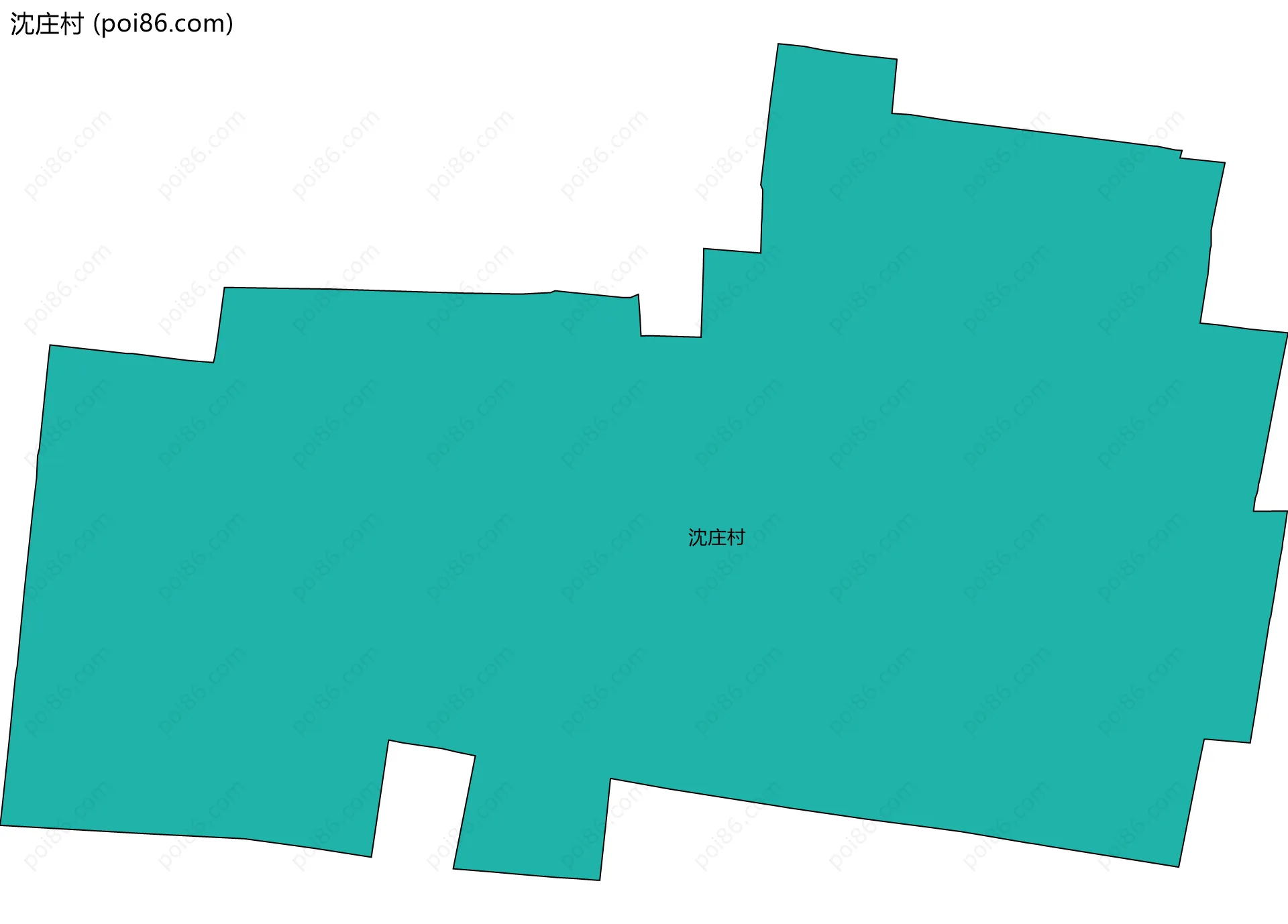 沈庄村边界地图