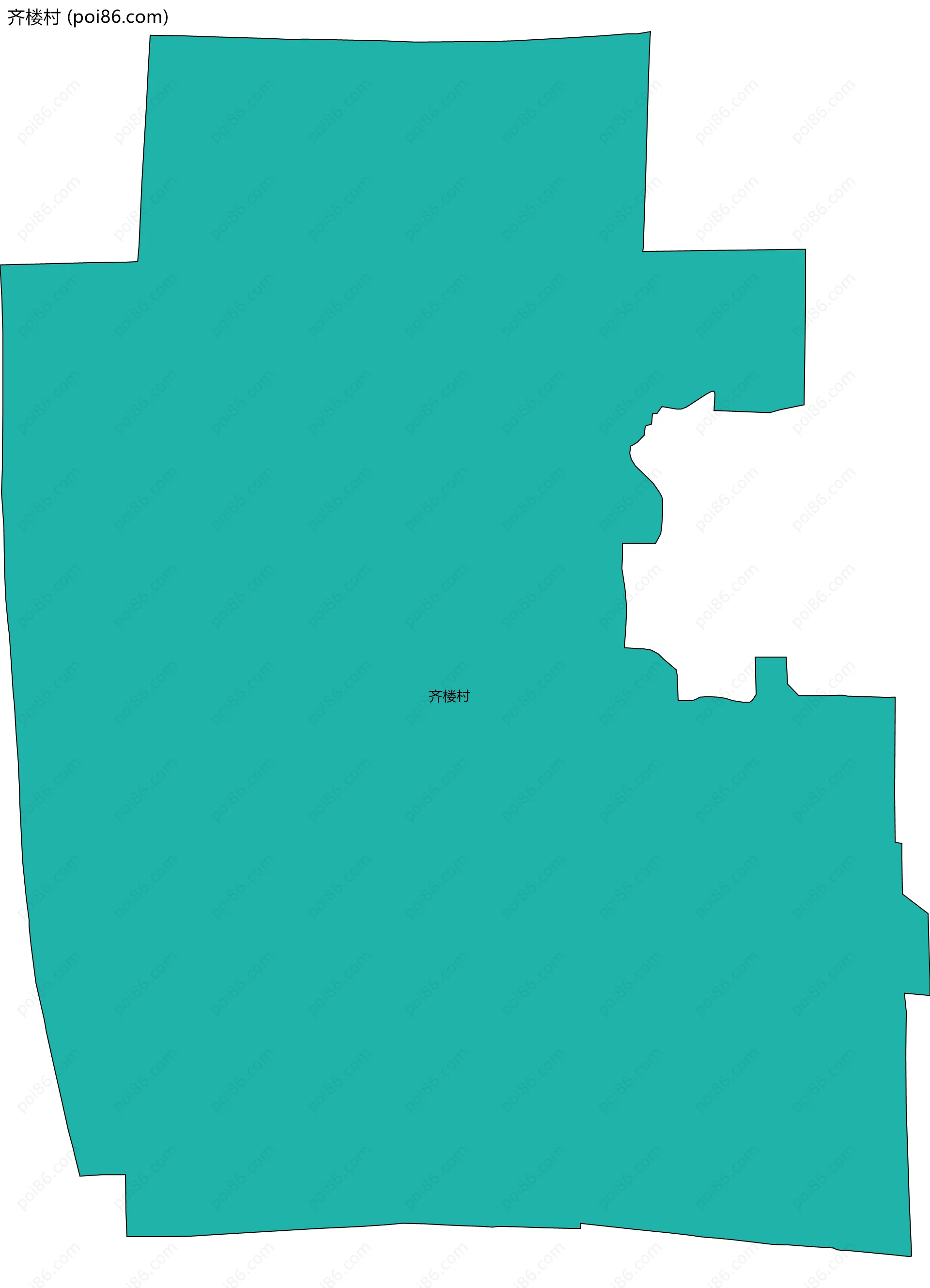 齐楼村边界地图