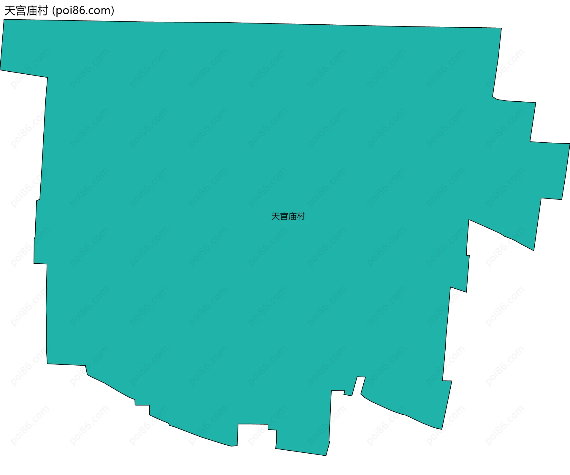 天宫庙村边界地图