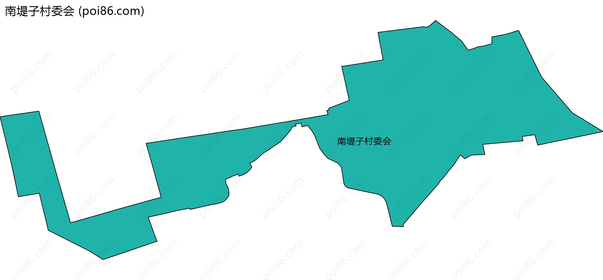 南堤子村委会边界地图