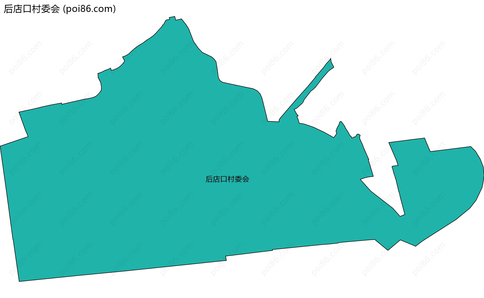 后店口村委会边界地图