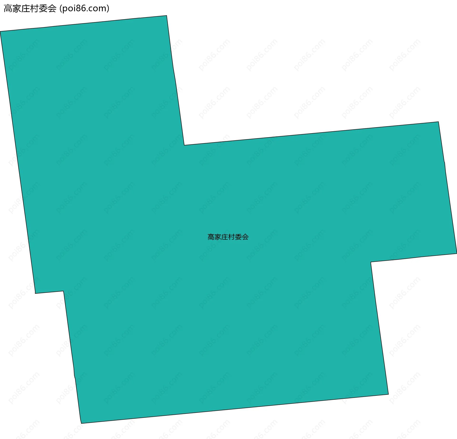 高家庄村委会边界地图