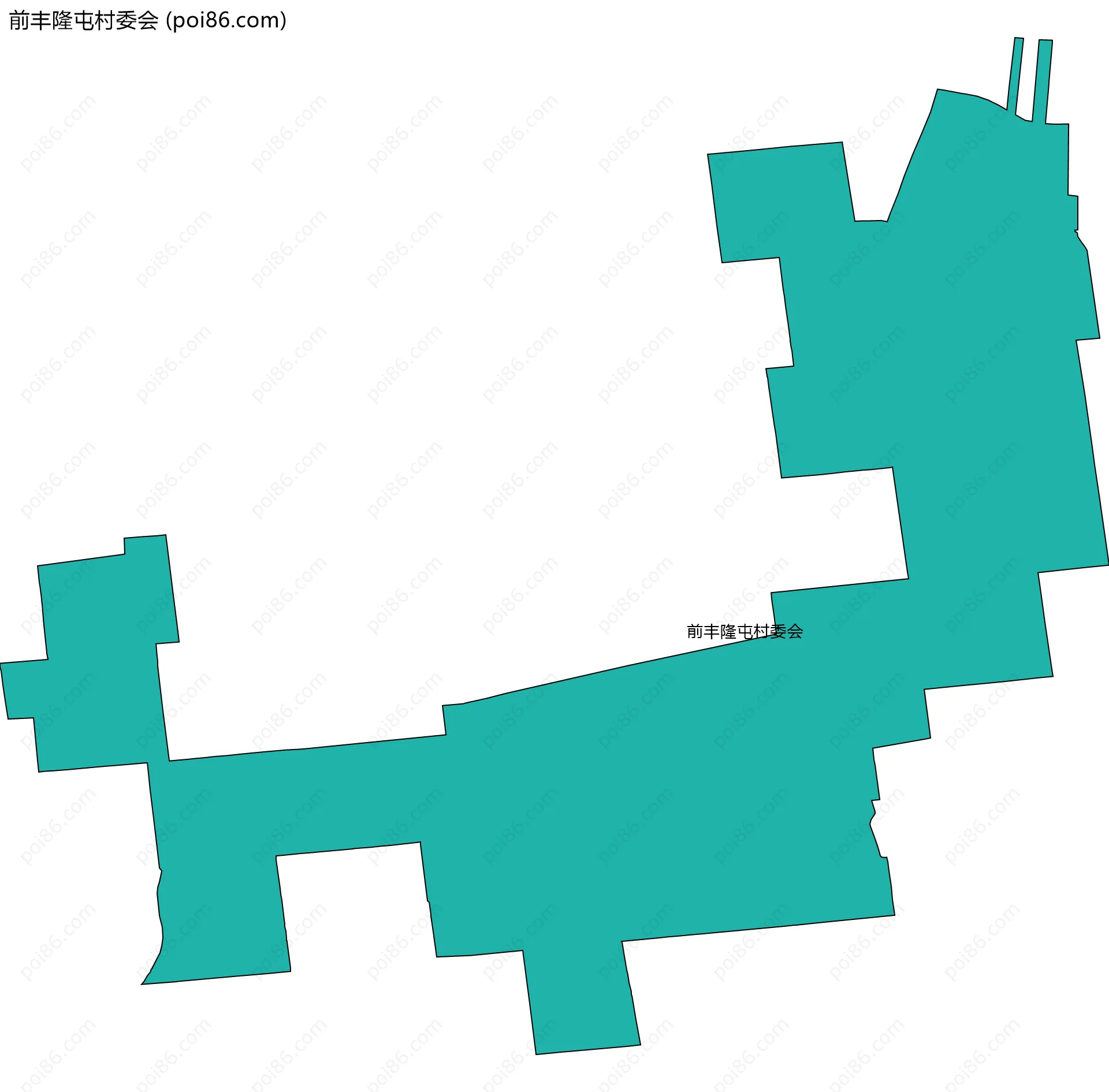 前丰隆屯村委会边界地图