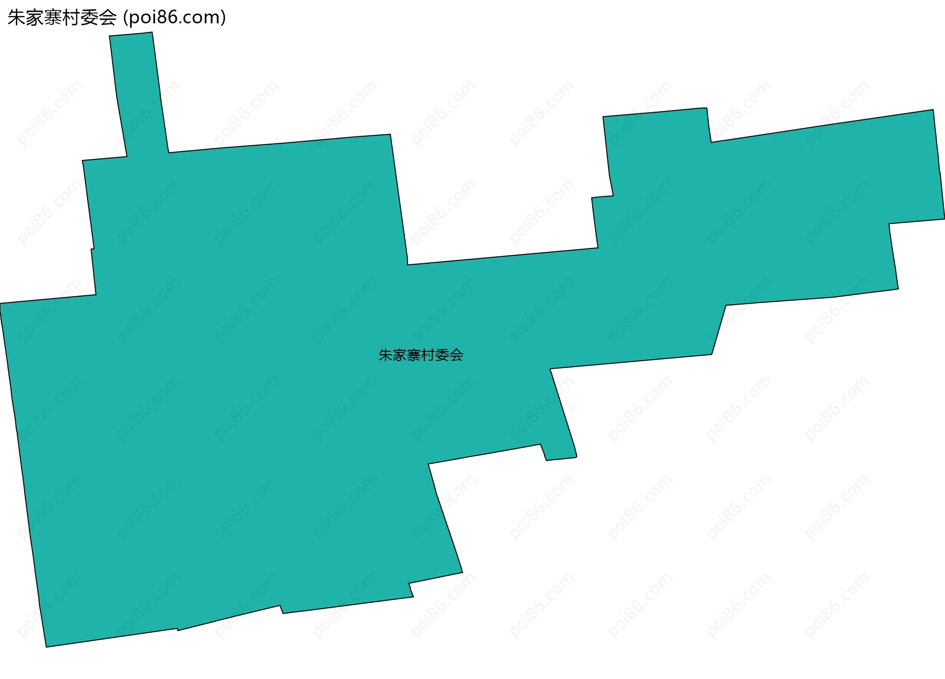朱家寨村委会边界地图