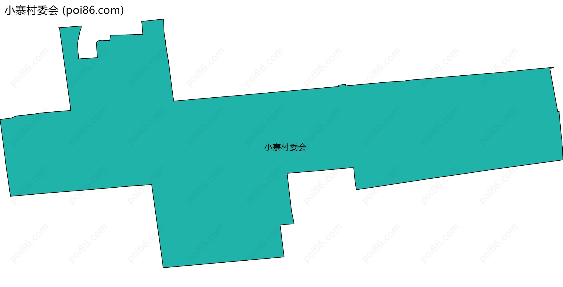 小寨村委会边界地图