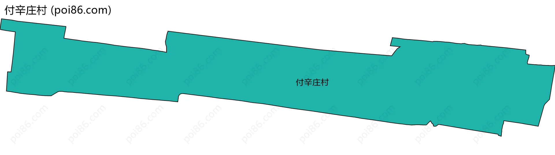 付辛庄村边界地图