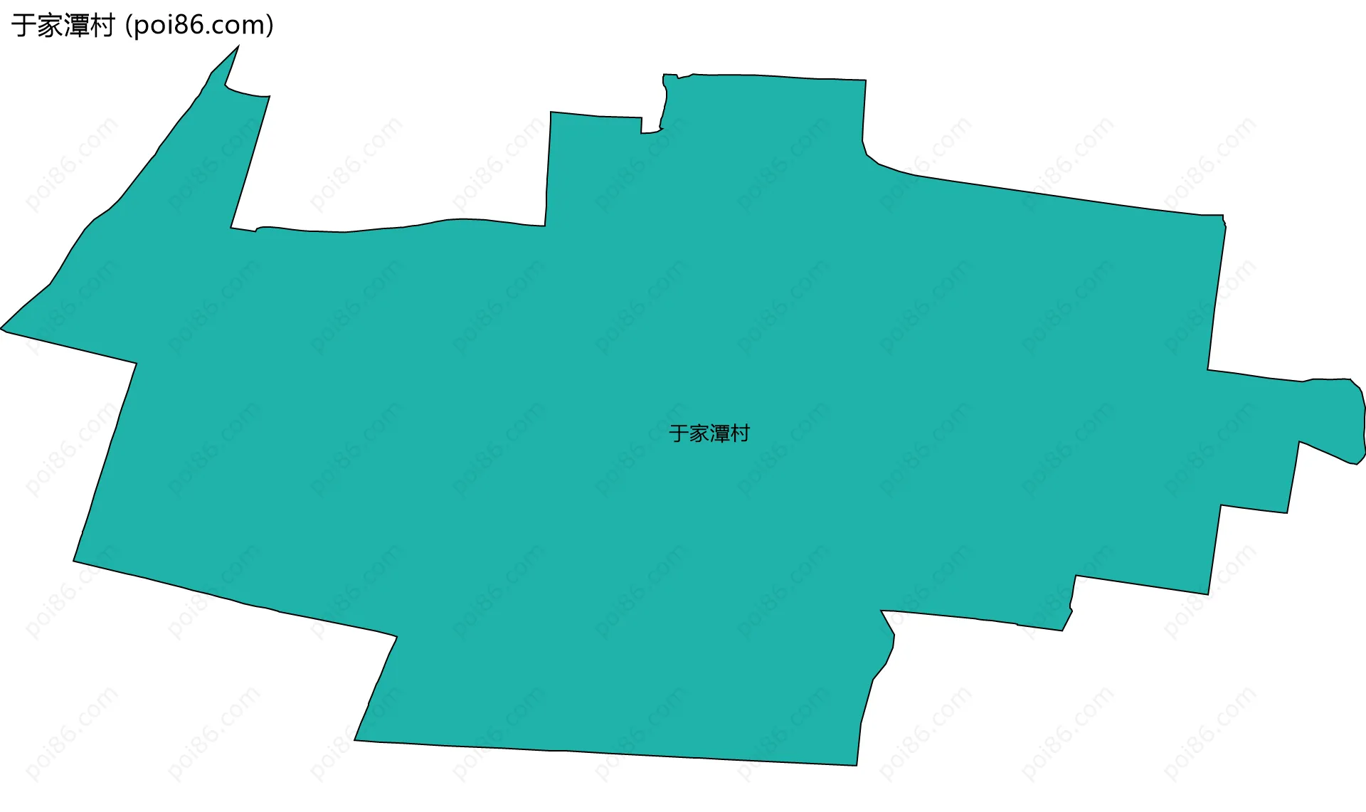 于家潭村边界地图