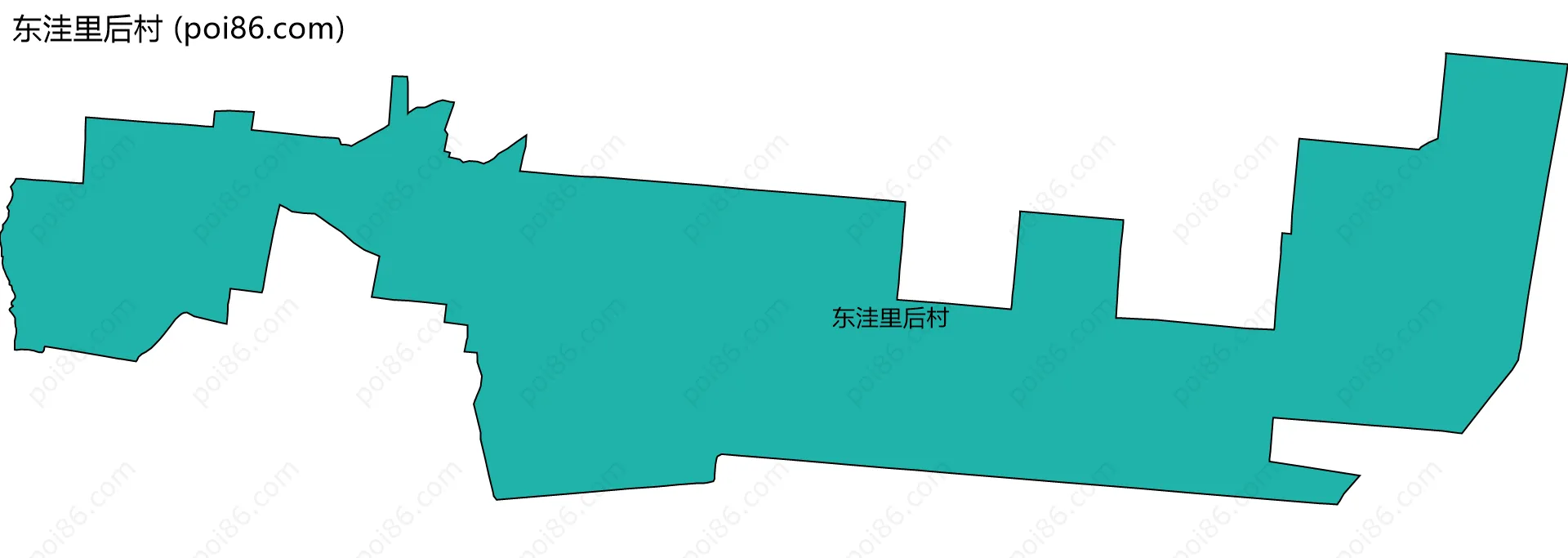 东洼里后村边界地图