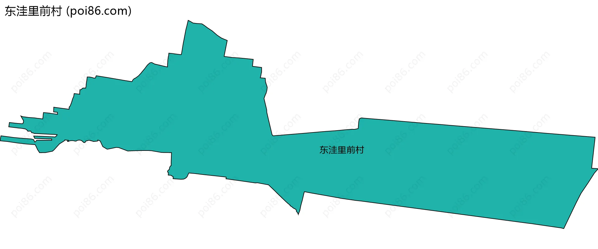 东洼里前村边界地图