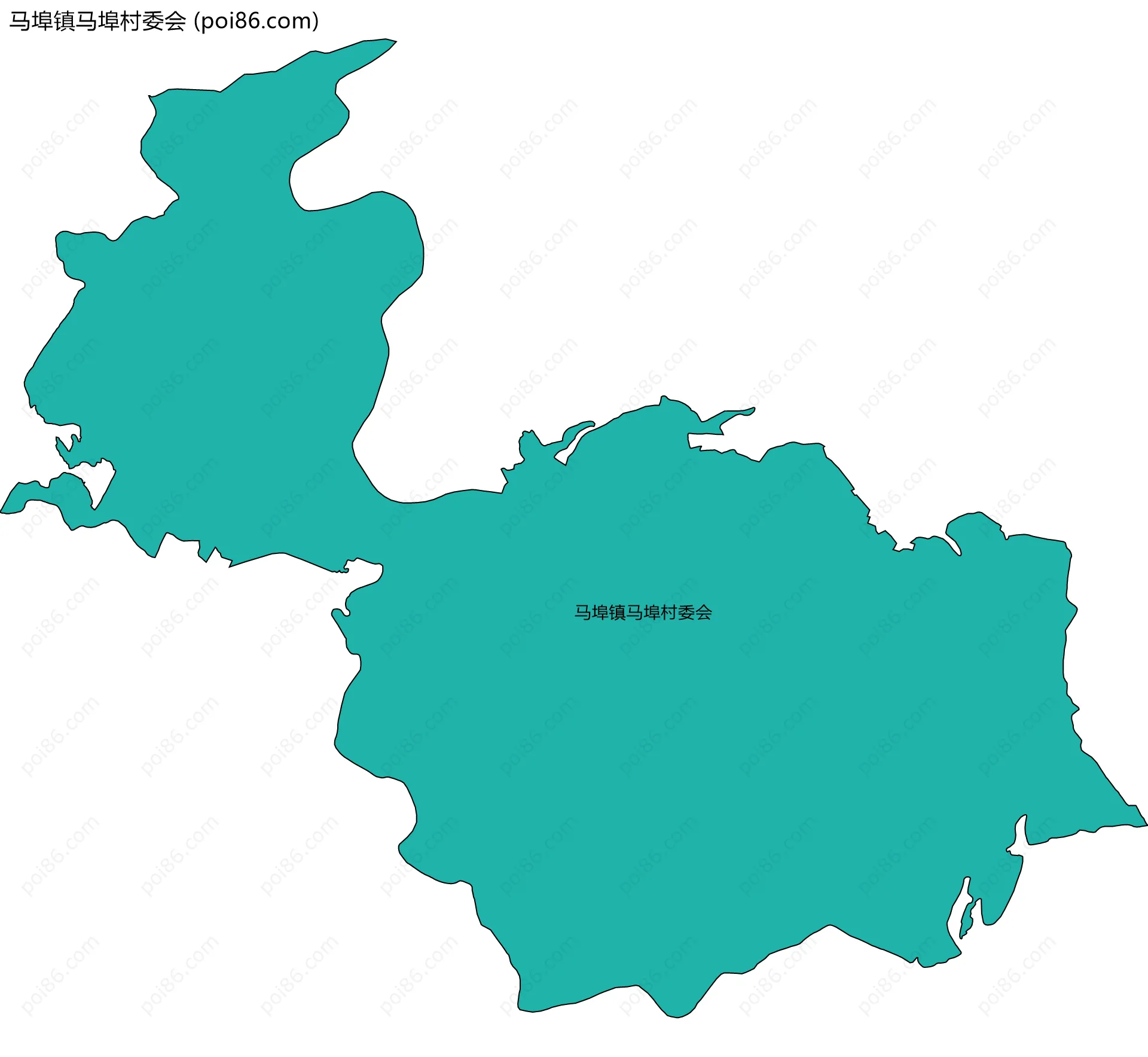 马埠镇马埠村委会边界地图