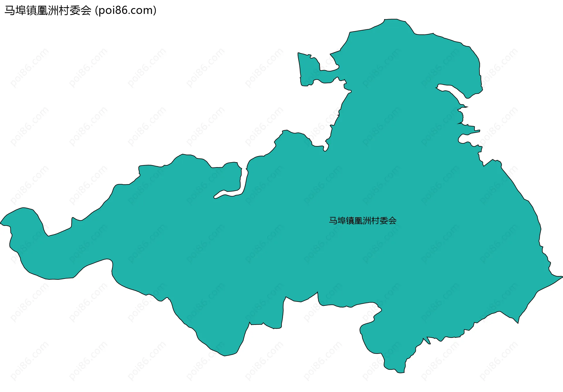 马埠镇凰洲村委会边界地图