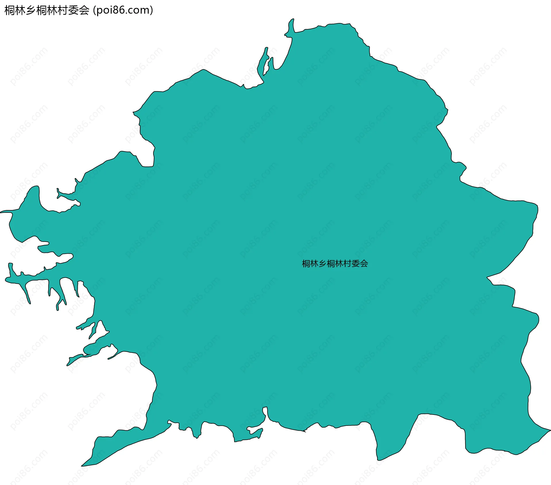 桐林乡桐林村委会边界地图