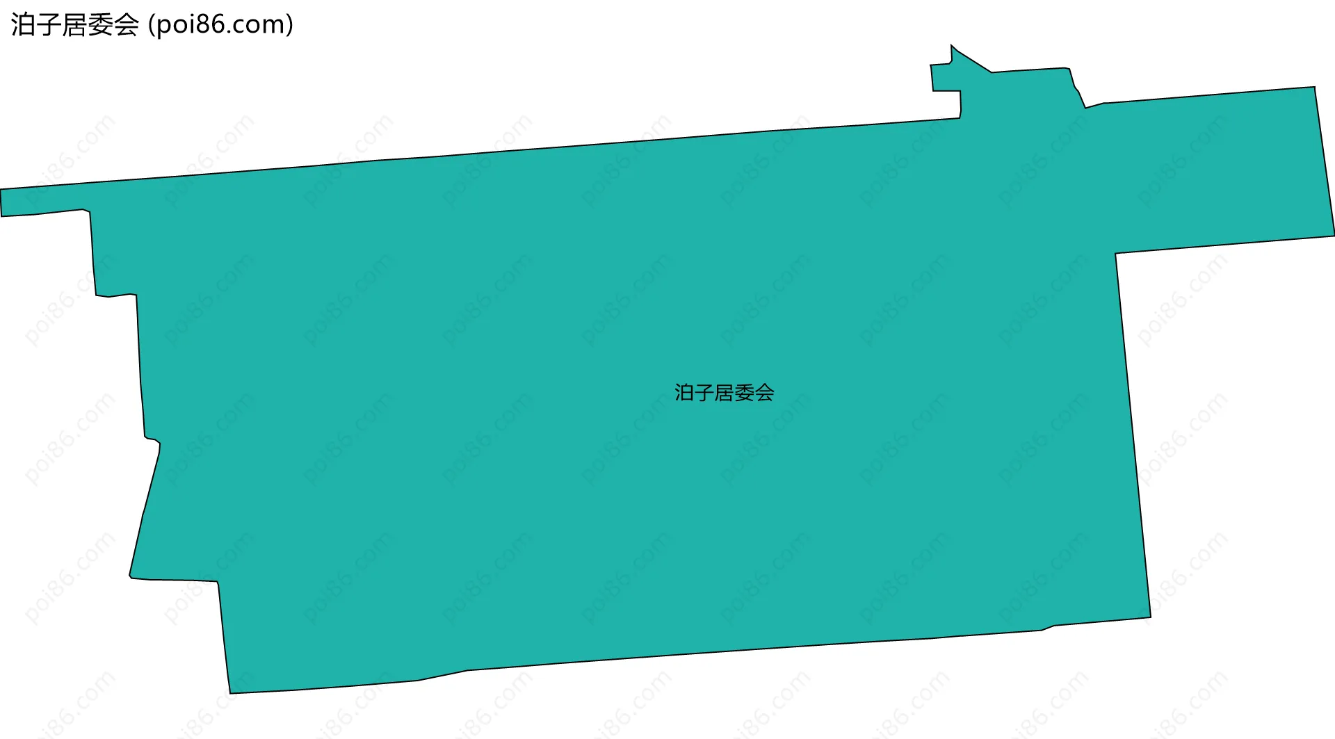 泊子居委会边界地图