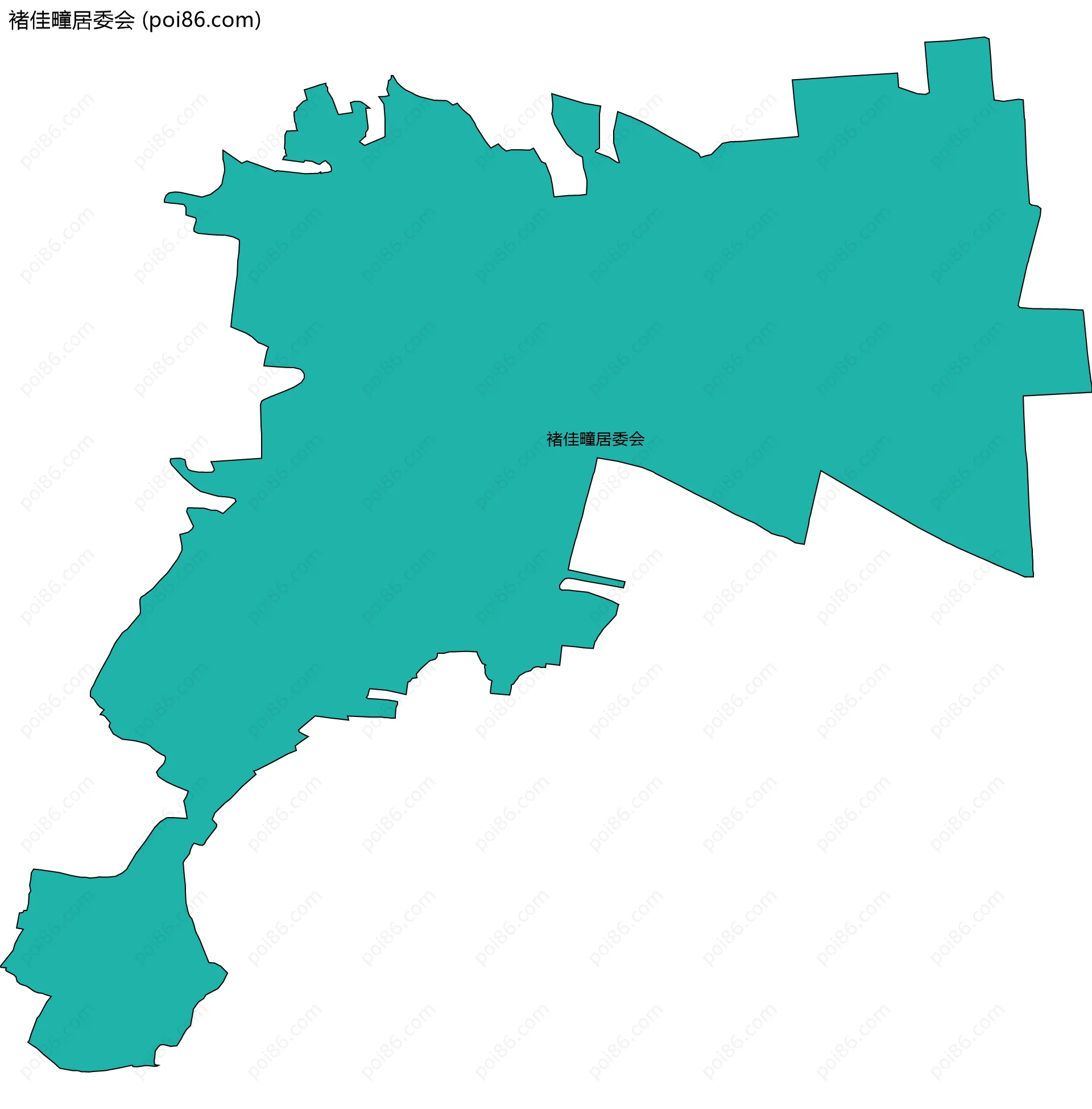 褚佳疃居委会边界地图