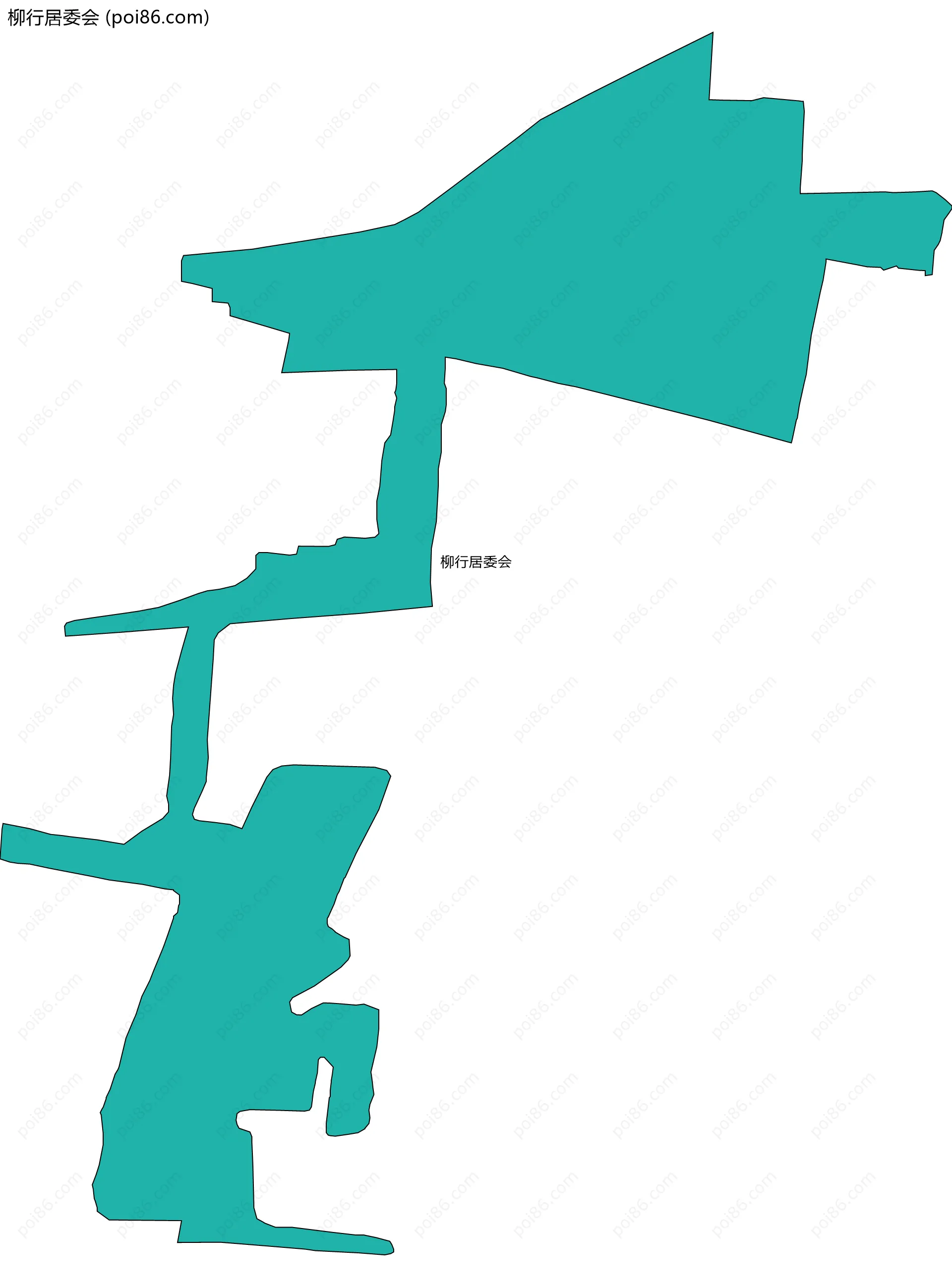 柳行居委会边界地图