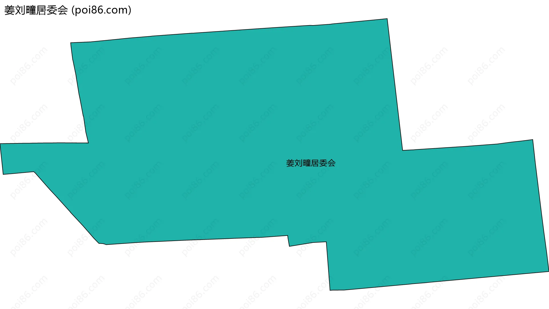 姜刘疃居委会边界地图
