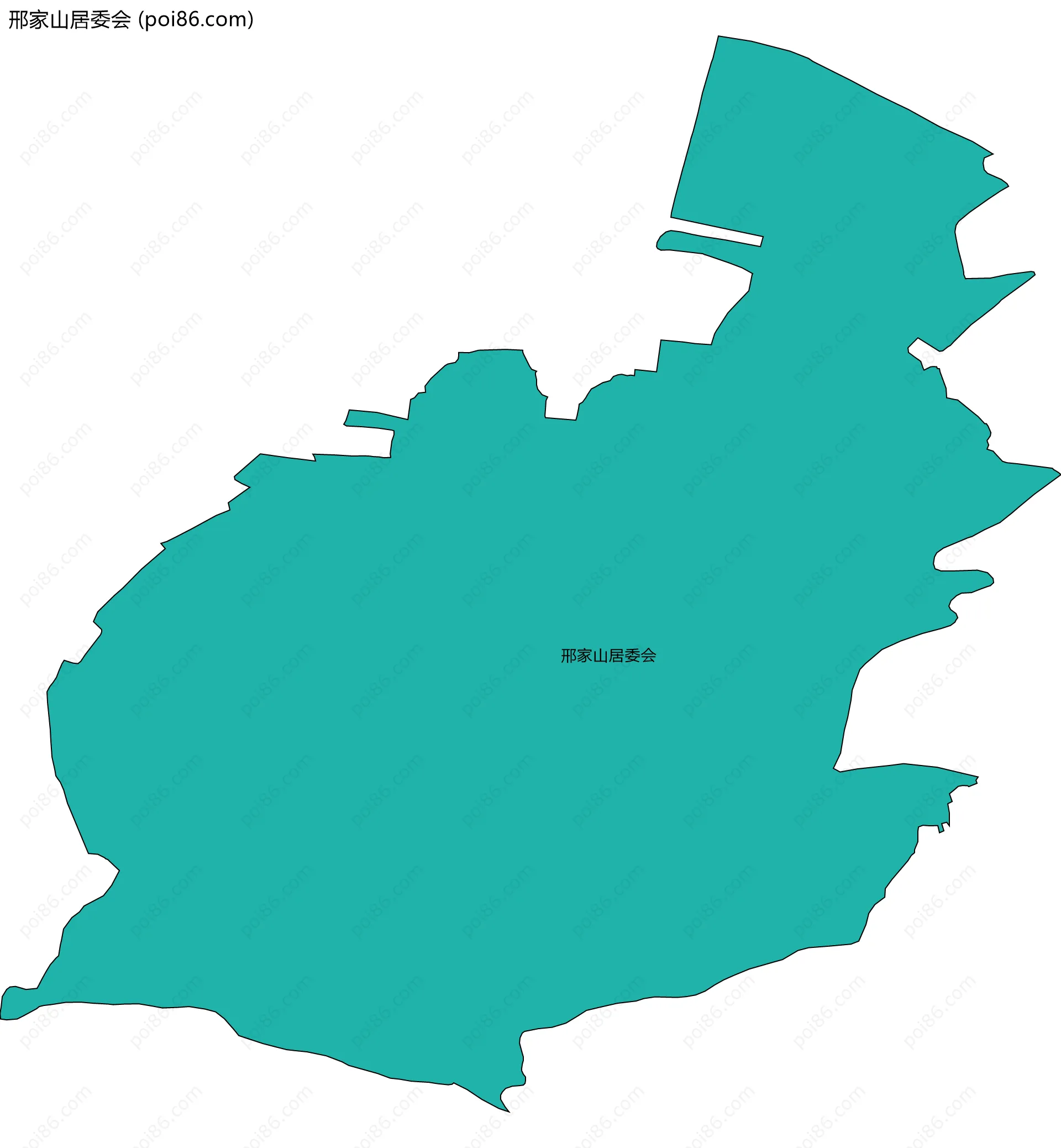 邢家山居委会边界地图