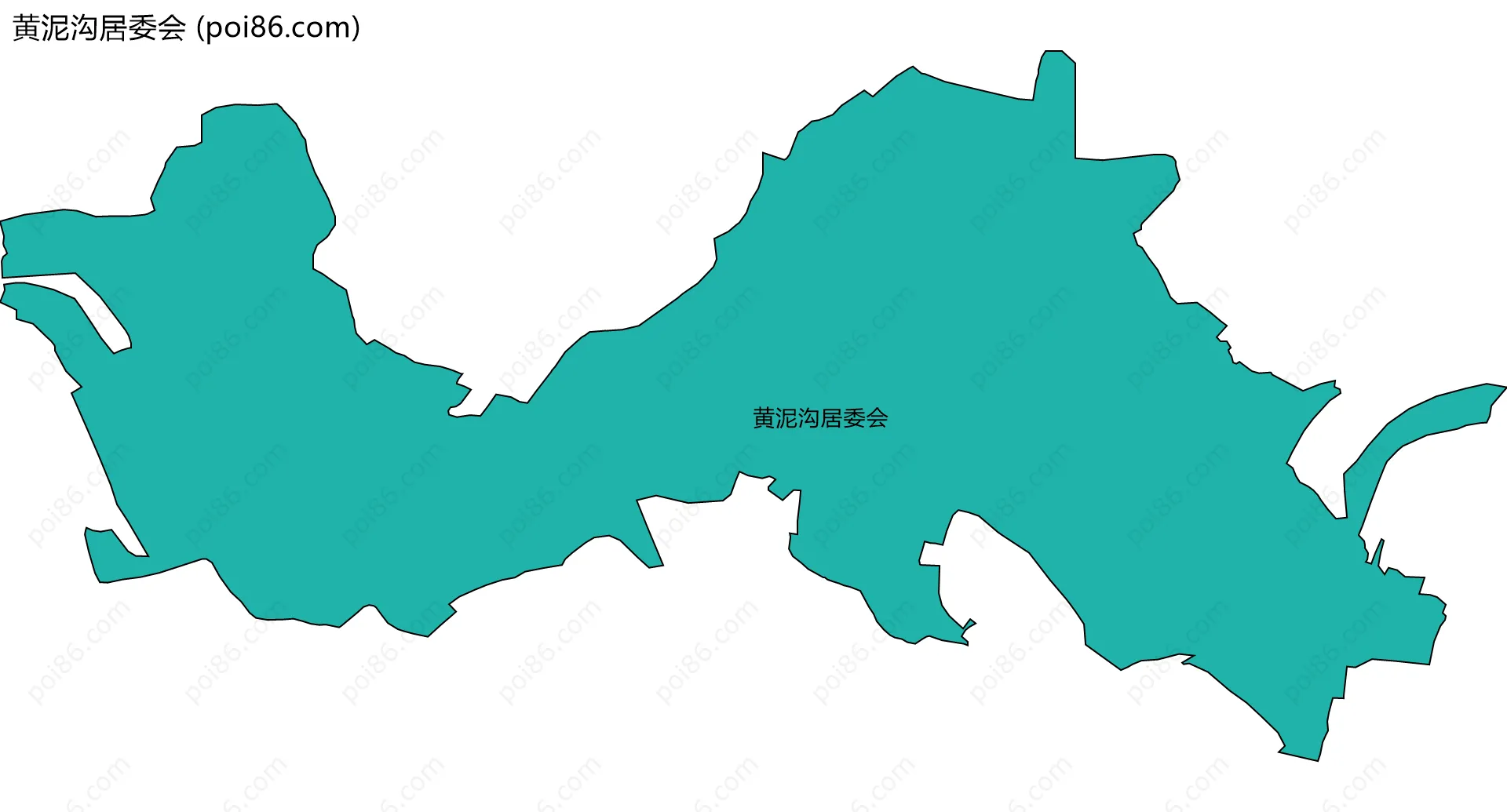 黄泥沟居委会边界地图
