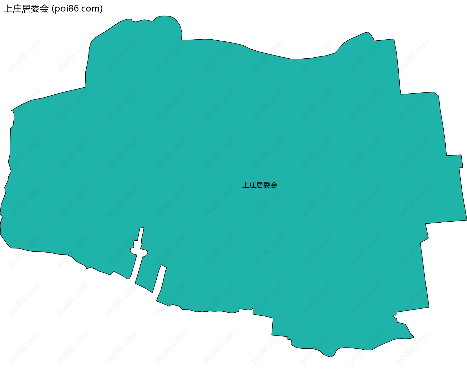 上庄居委会边界地图