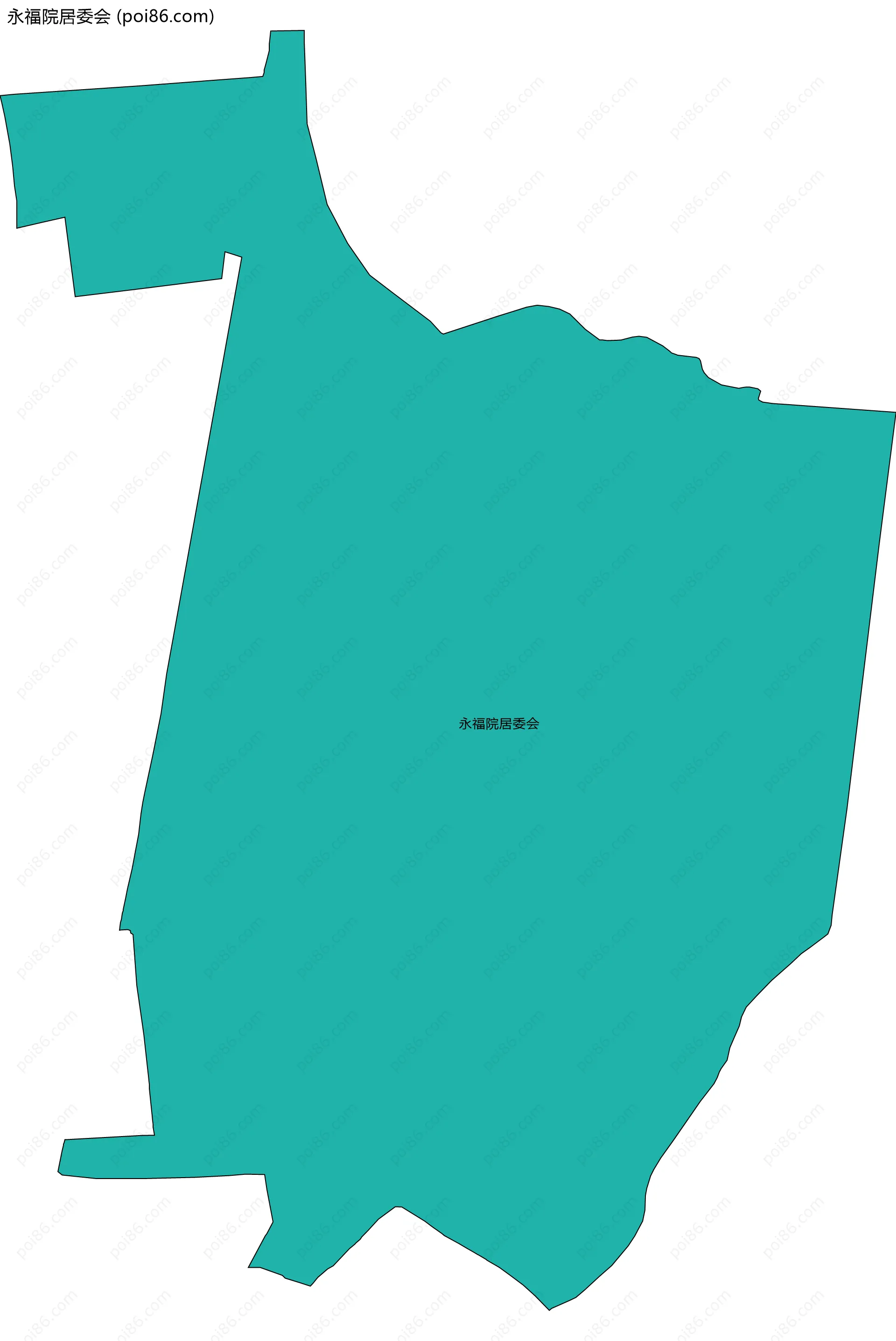永福院居委会边界地图