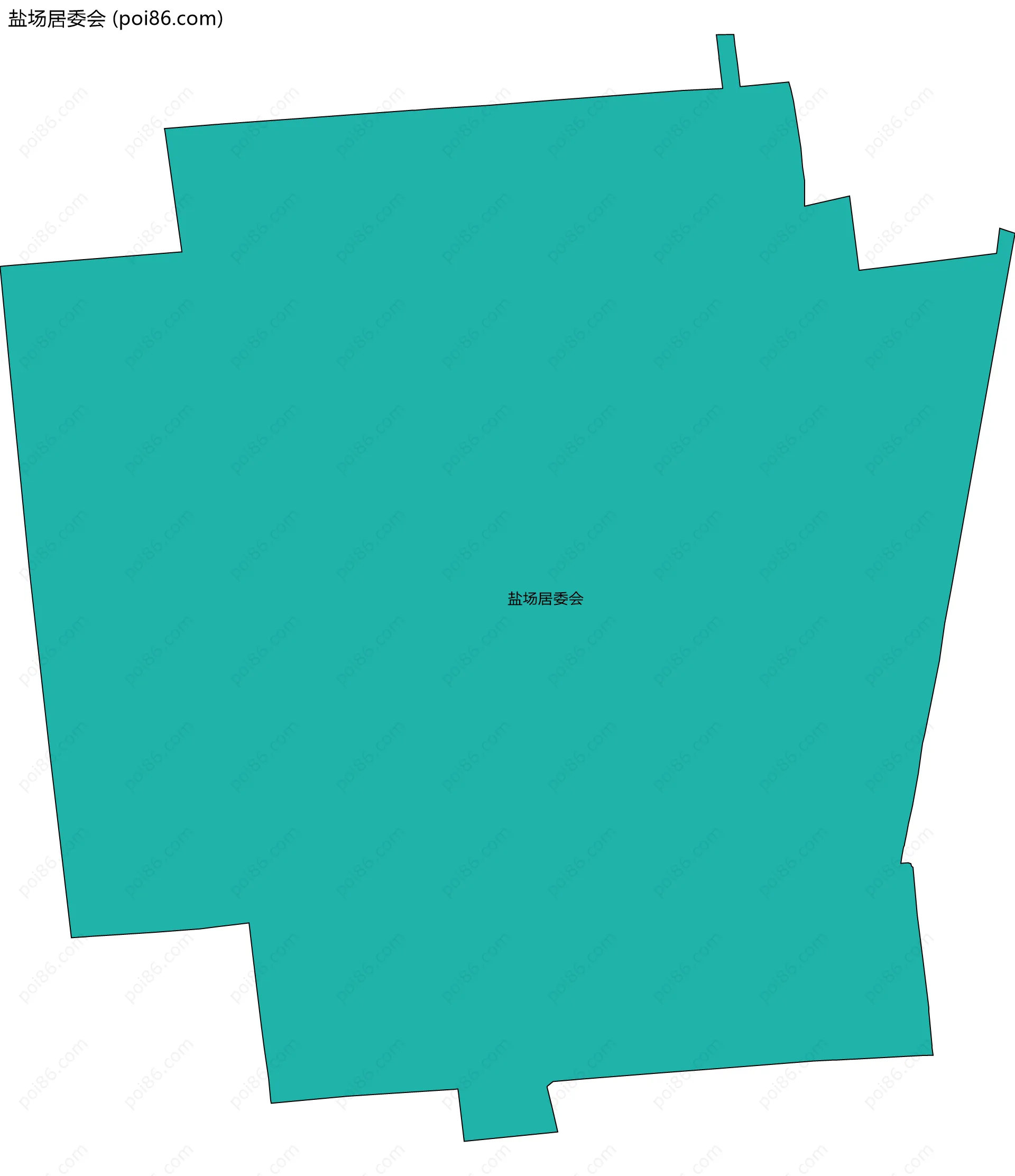 盐场居委会边界地图