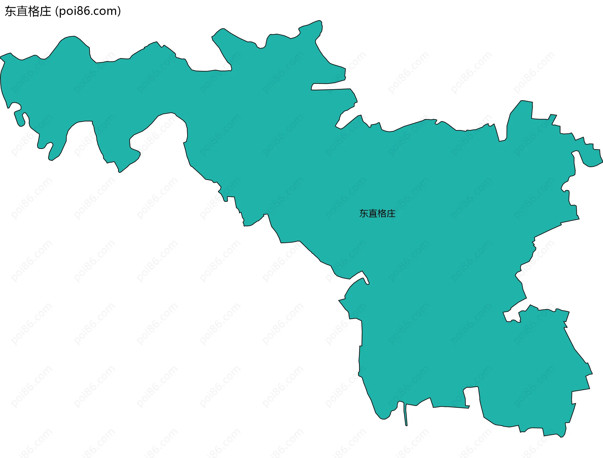 东直格庄边界地图