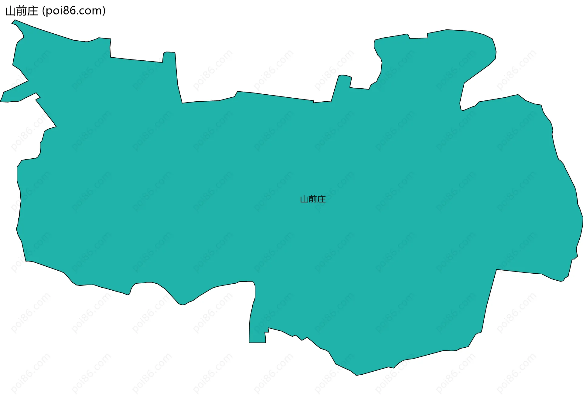 山前庄边界地图
