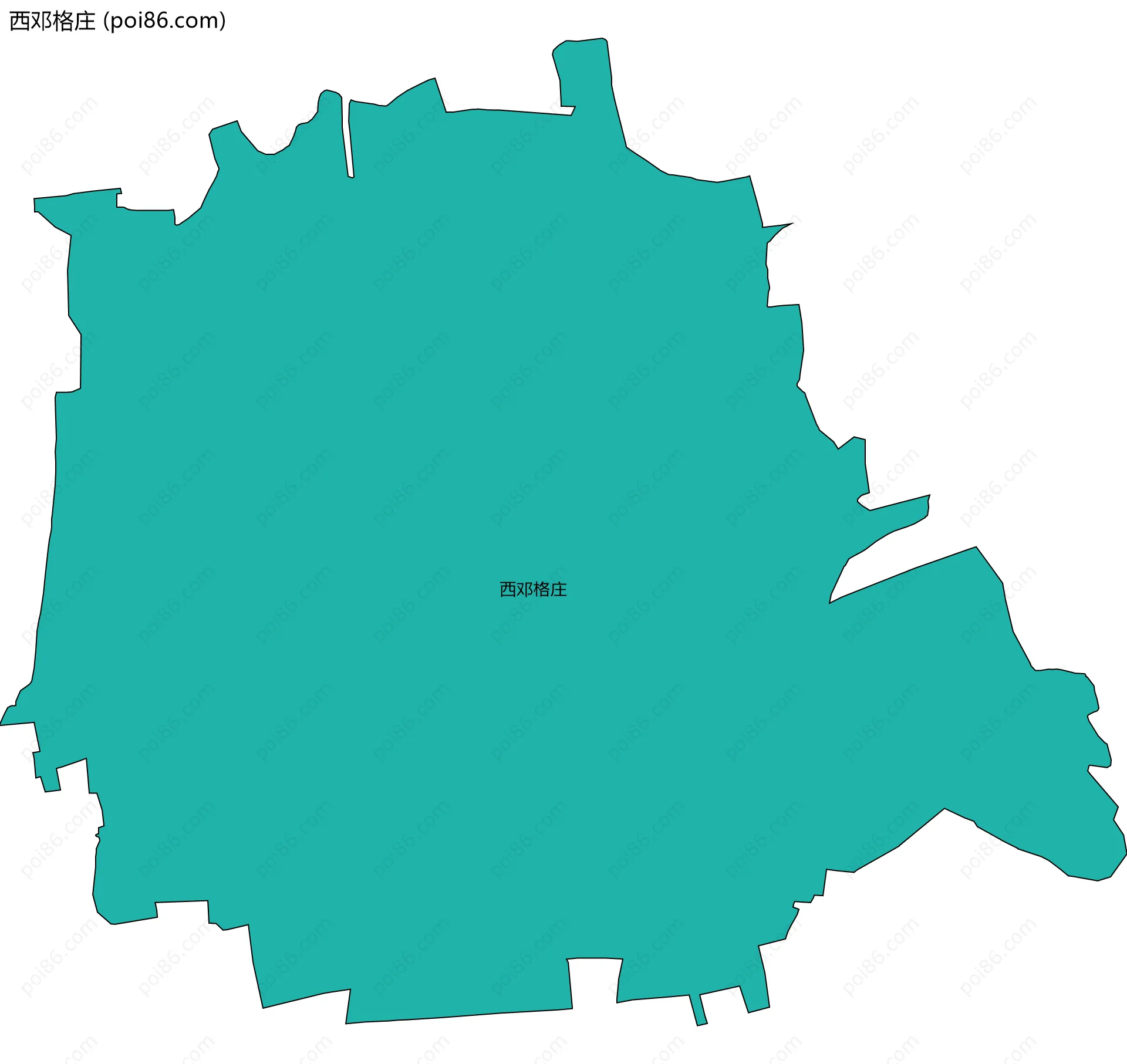 西邓格庄边界地图