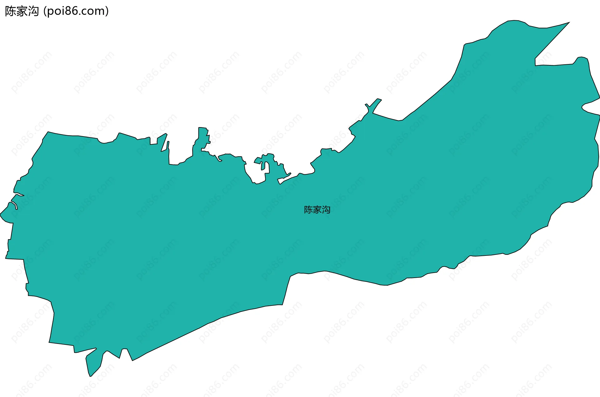 陈家沟边界地图