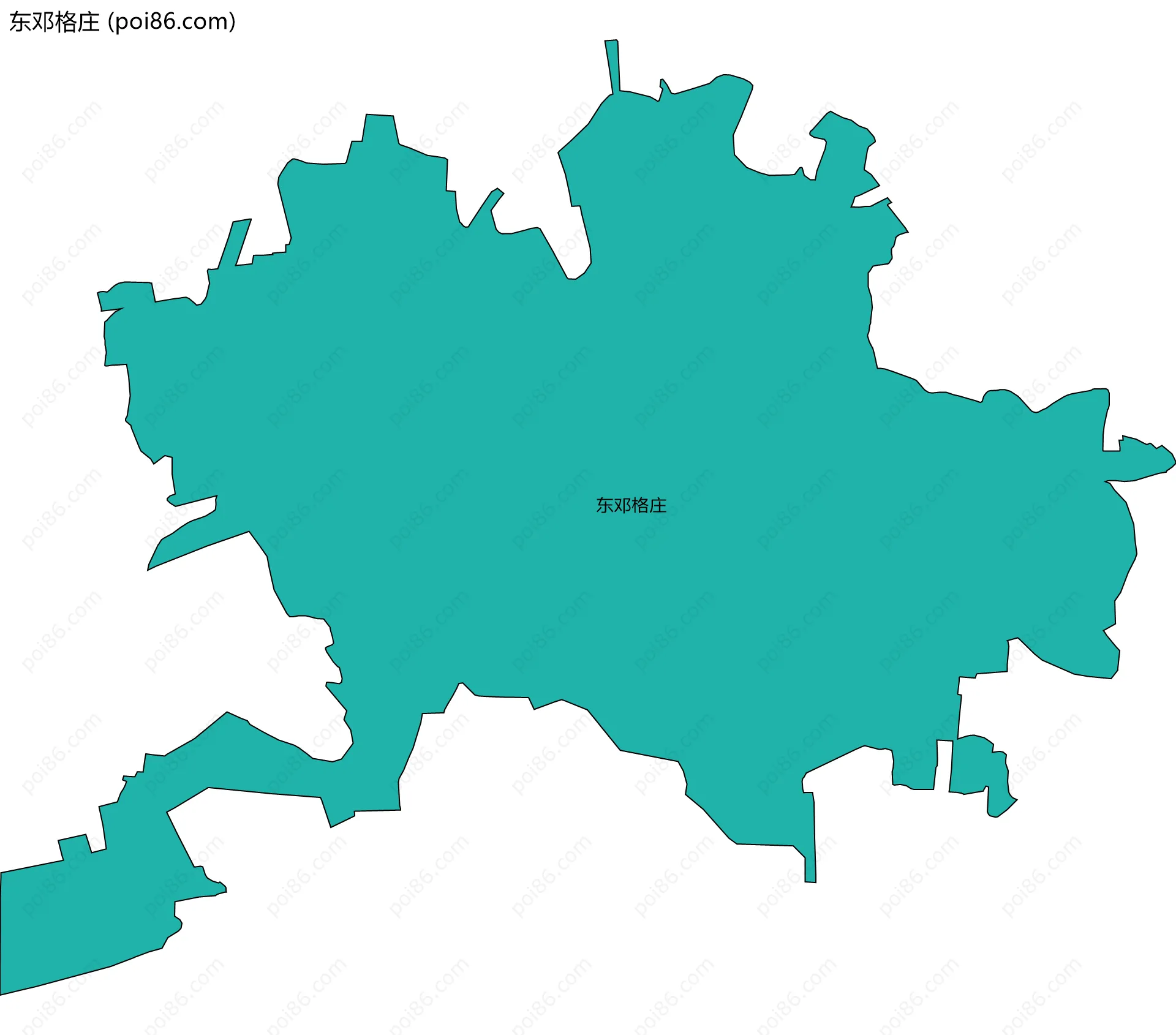 东邓格庄边界地图