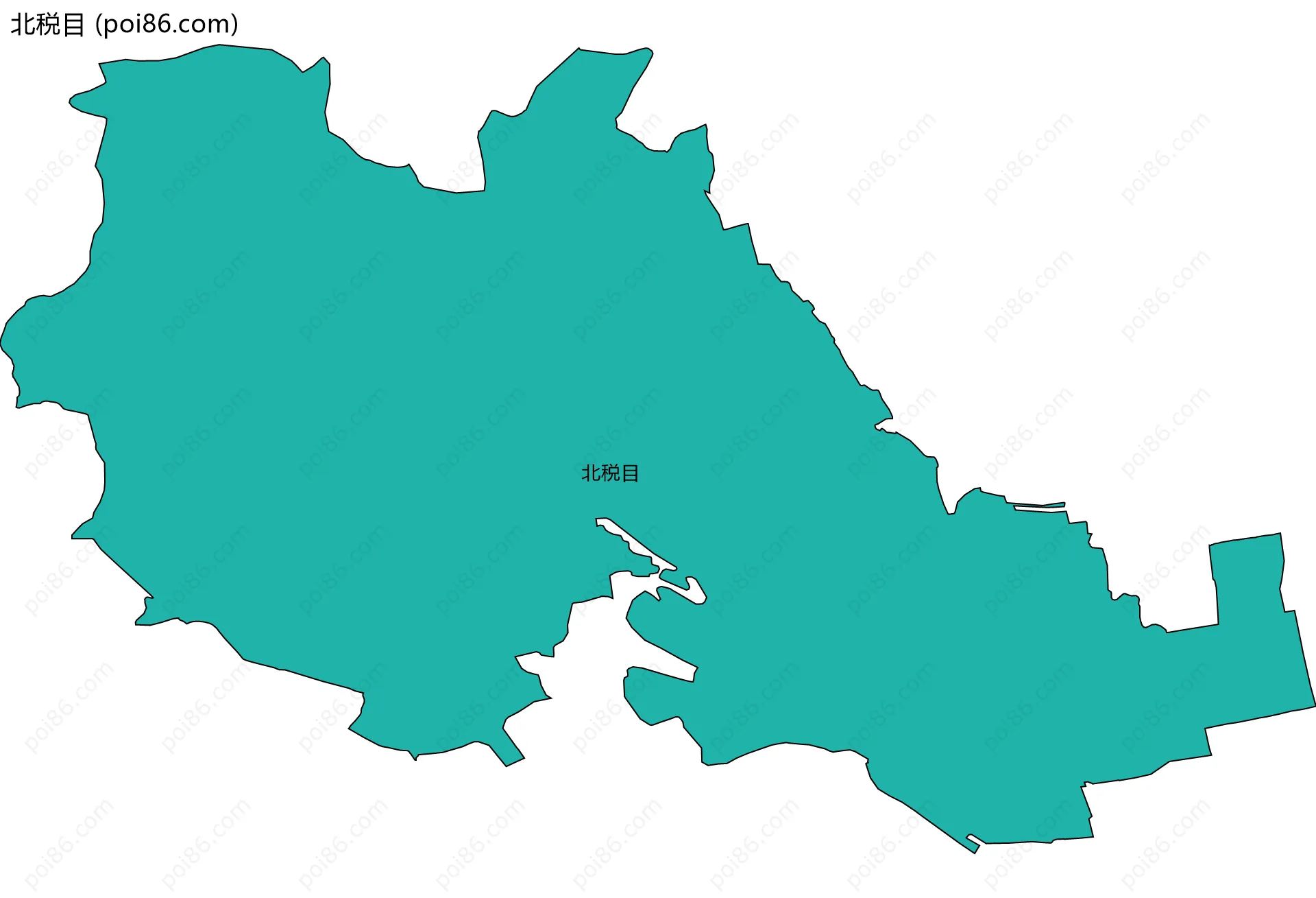 北税目边界地图