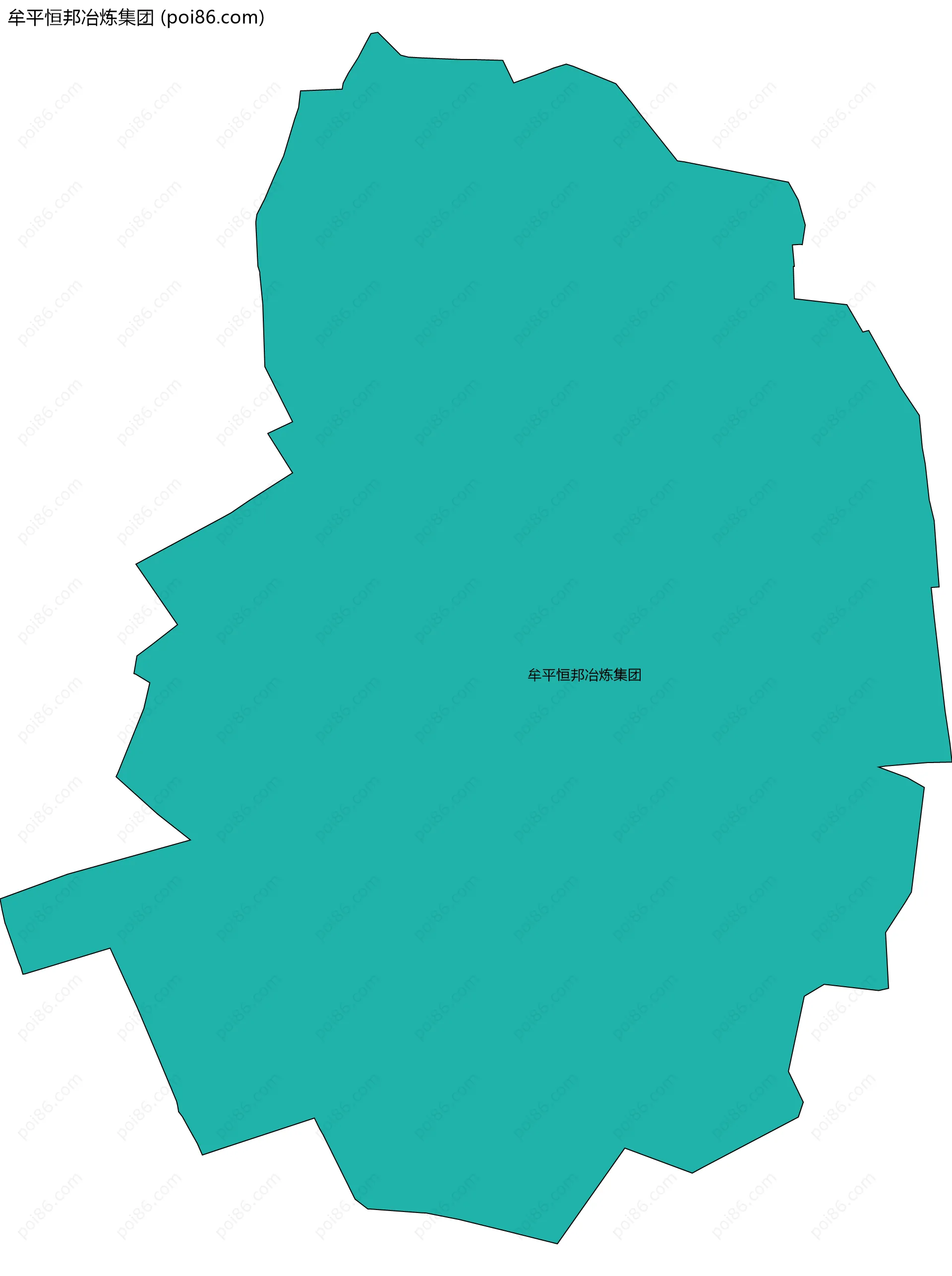 牟平恒邦冶炼集团边界地图